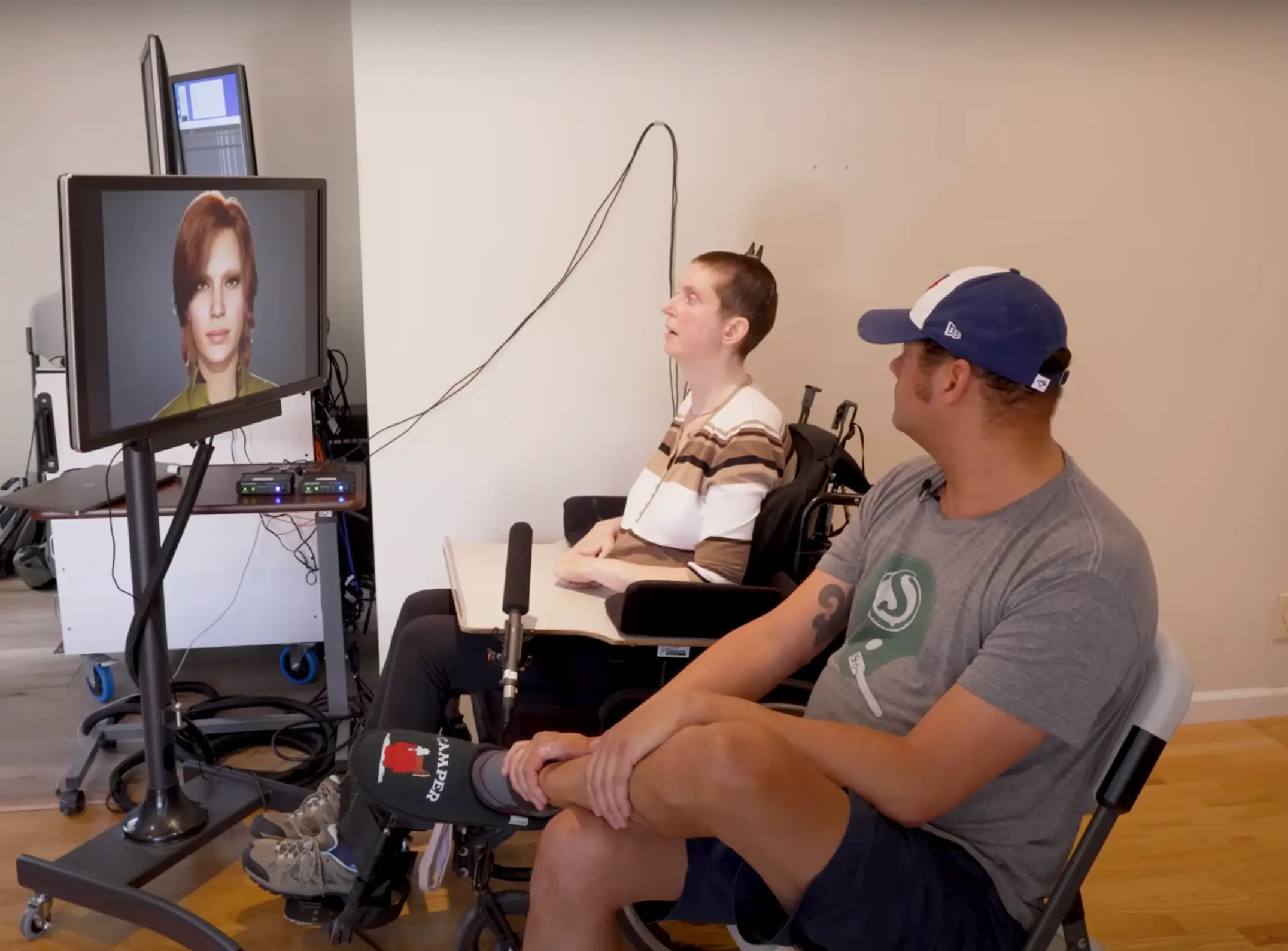 Ann Johnson lost her ability to speak following a stroke (YouTube/UC San Francisco (UCSF))