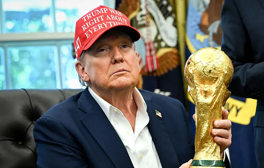 Trump threatened not to allow Seattle and San Francisco to host the 2026 World Cup (Annabelle Gordon/UPI/Bloomberg via Getty Images)