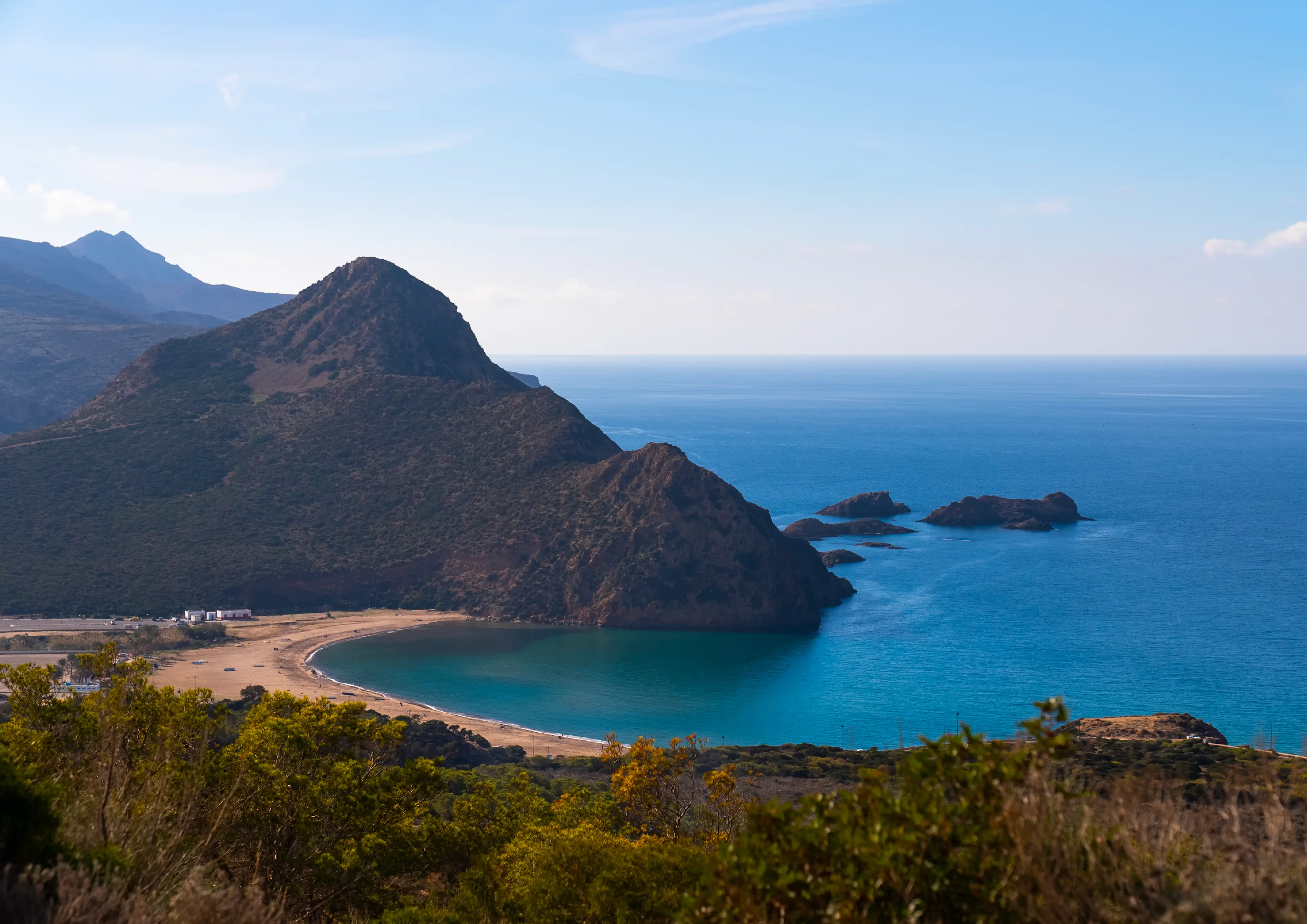 Two tourists were shot by the Algerian coastguard.
