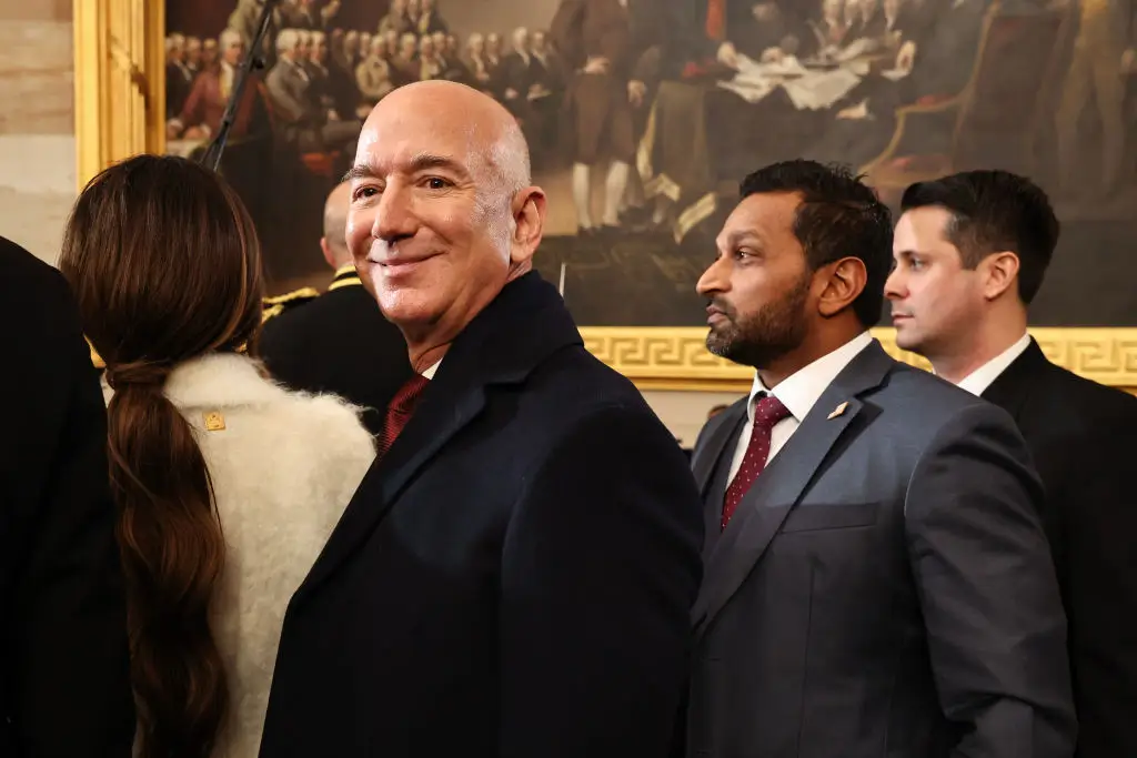 Bezos said he hopes to work with future Presidents (Photo by Chip Somodevilla/Getty Images)