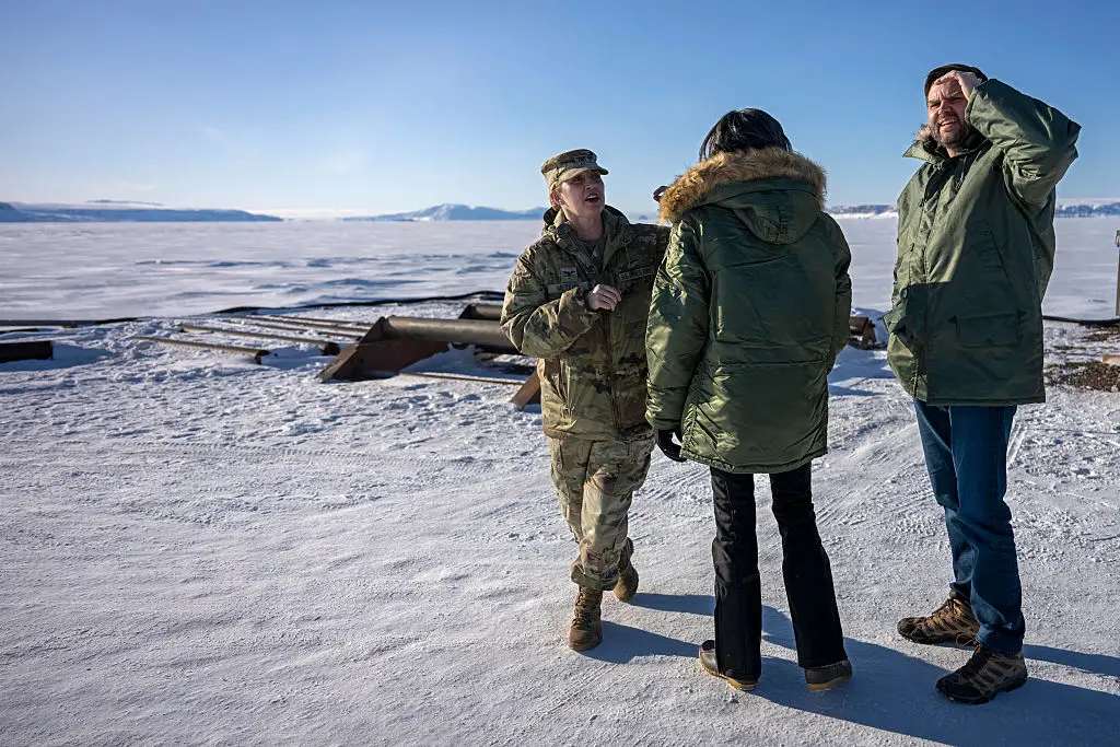 JD Vance visited Greenland in March, 2025, spending time with troops at the US' only base on the island (Jim Watson - Pool/Getty Images)
