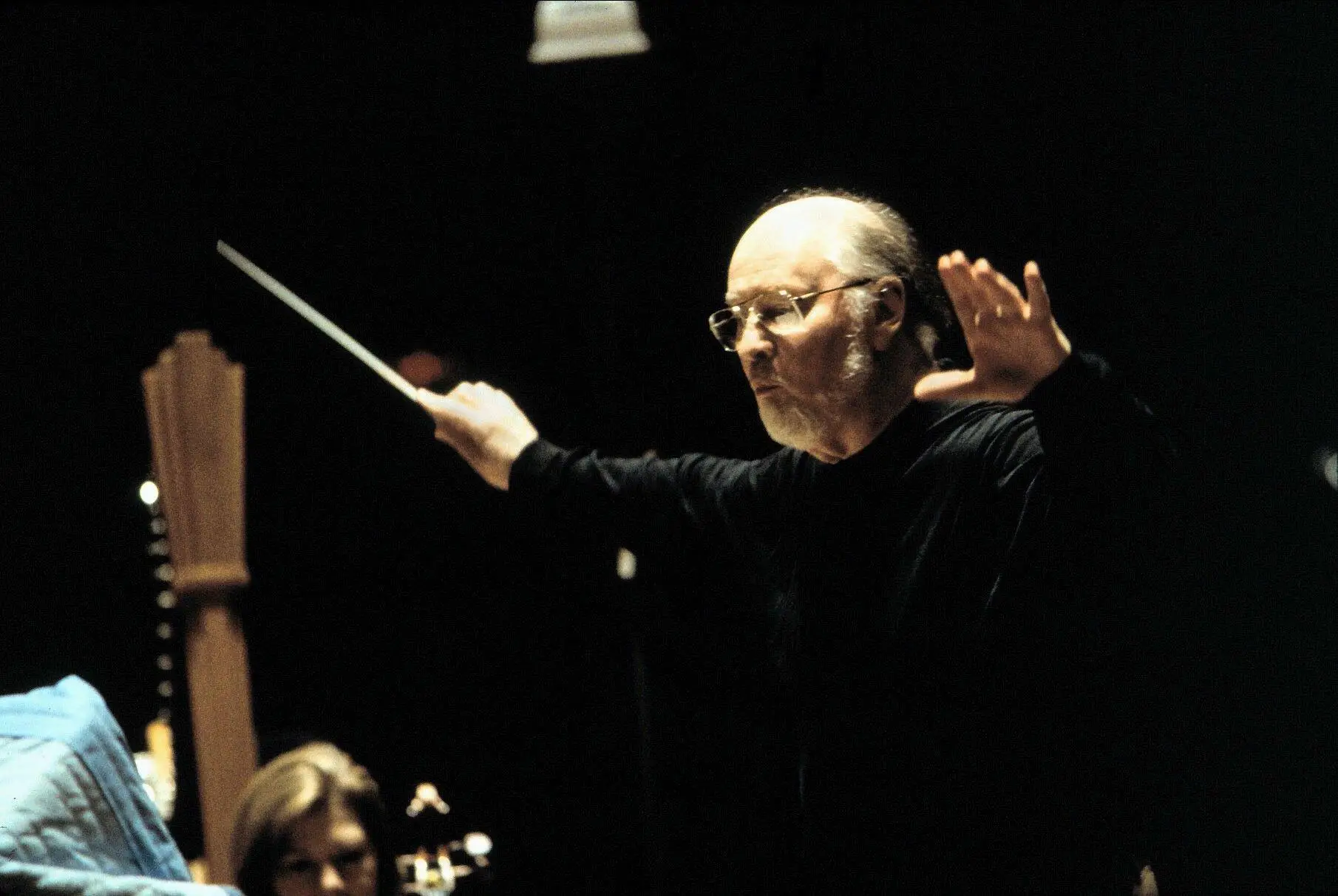 John Williams during the making of Saving Private Ryan.