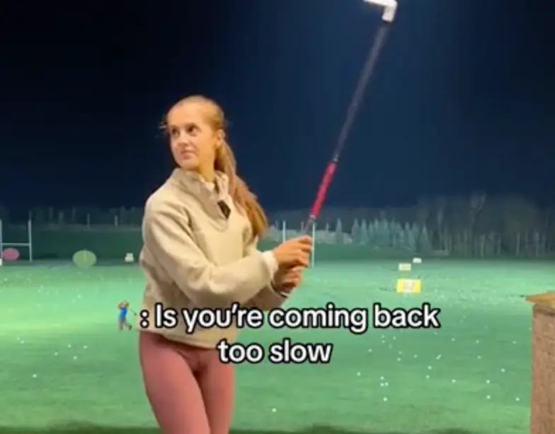 The man told Georgia he'd been playing for 20 years (GeorgiaBallGolf via TikTok)