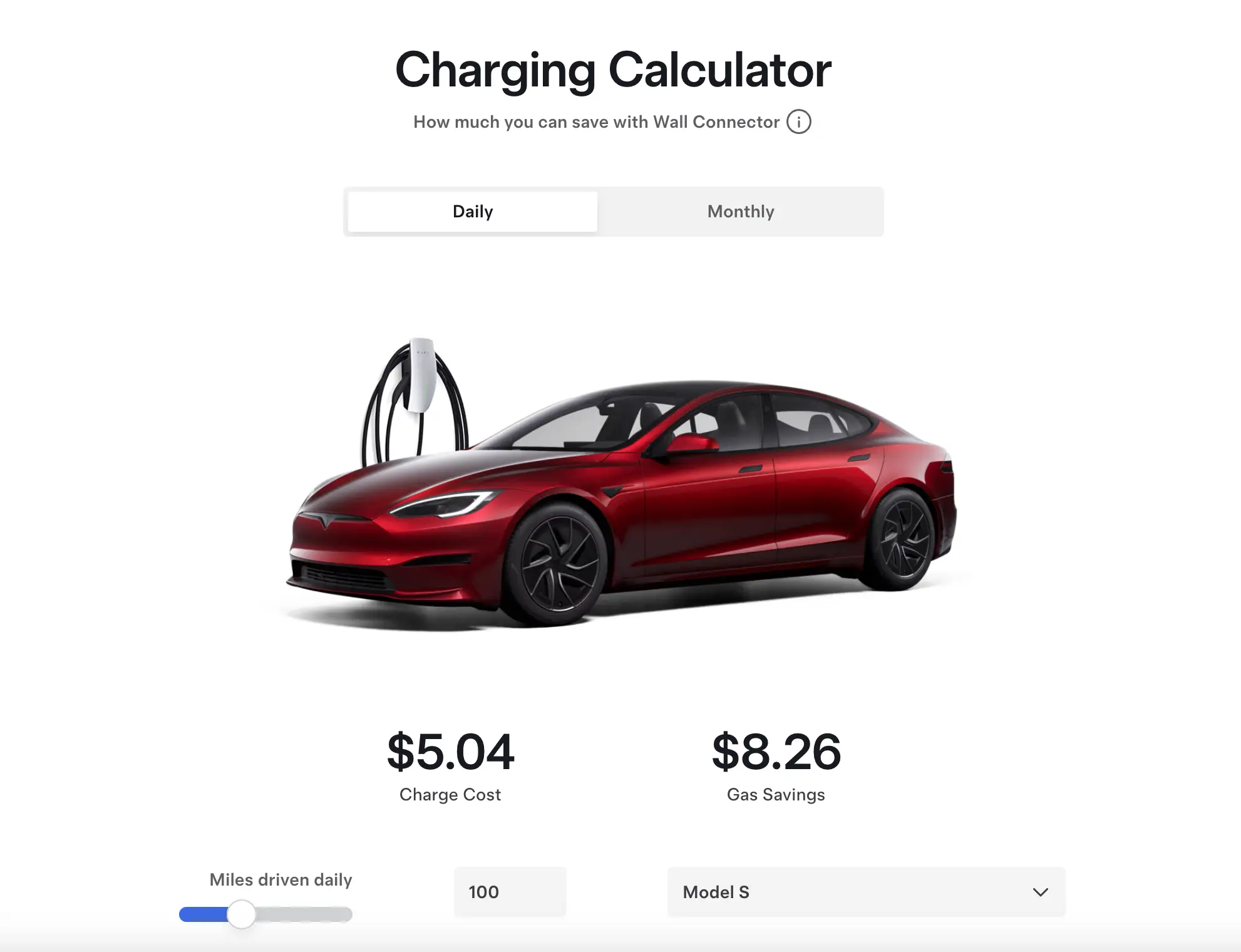 The handy tool can help you find out how much you could be spending (Tesla)