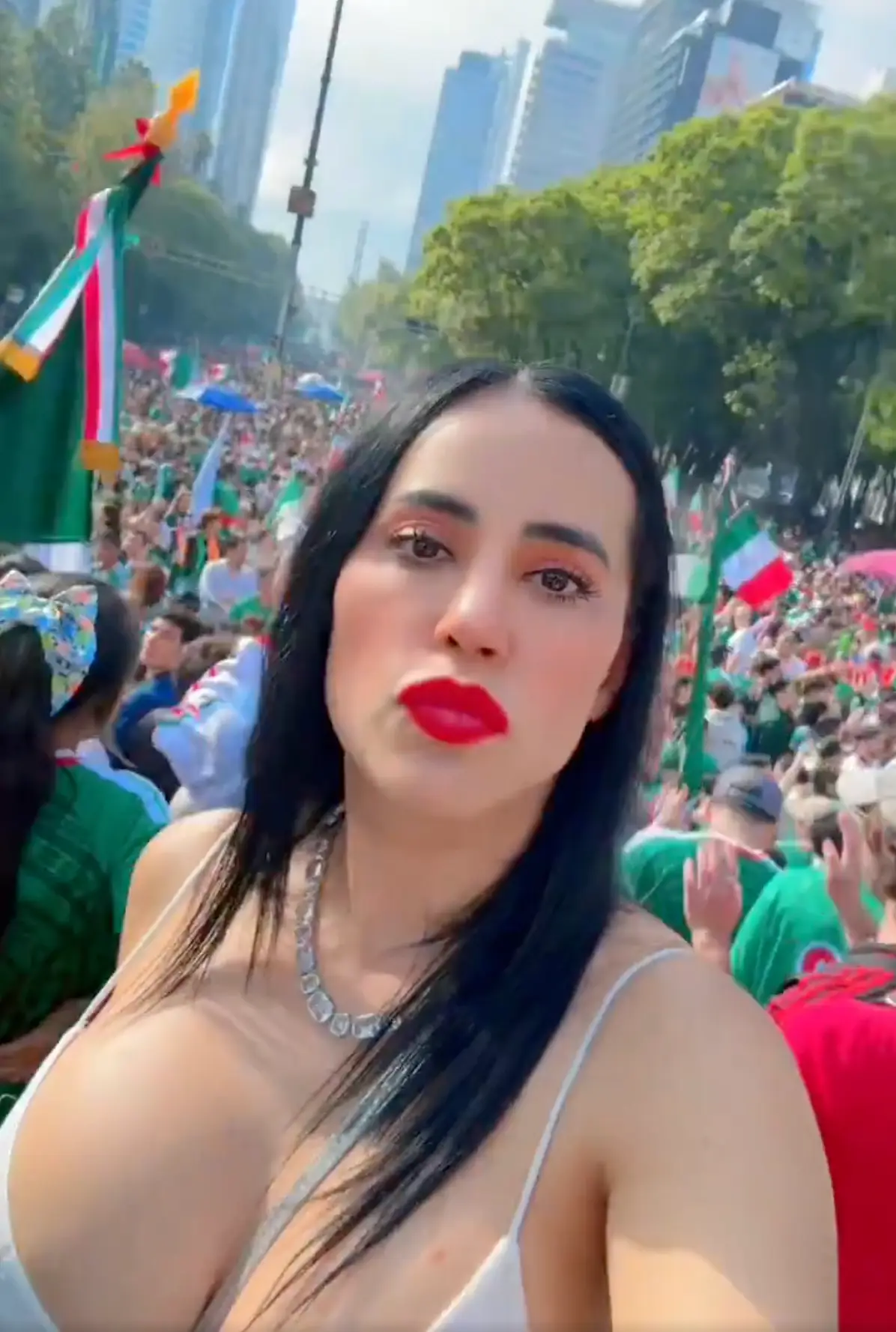 The former mayor has posted a number of social media videos celebrating the team's success during the tournament @‌SandraCuevas_/X