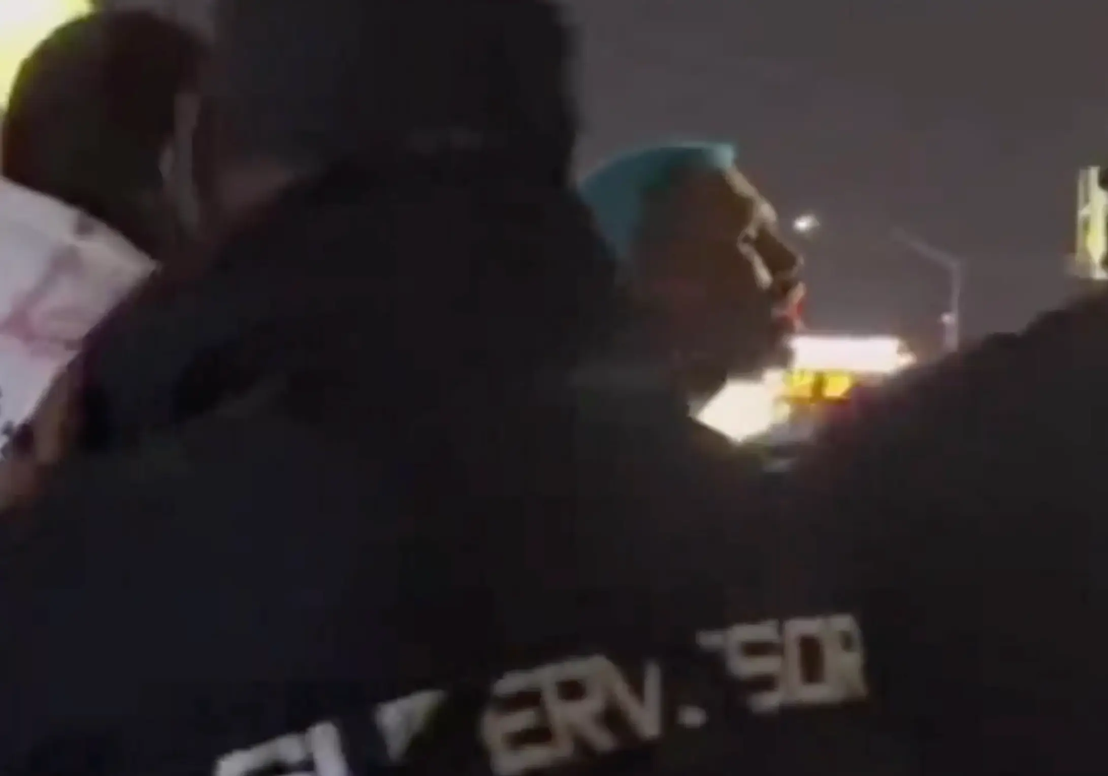 Brown was clearly annoyed during this second incident.