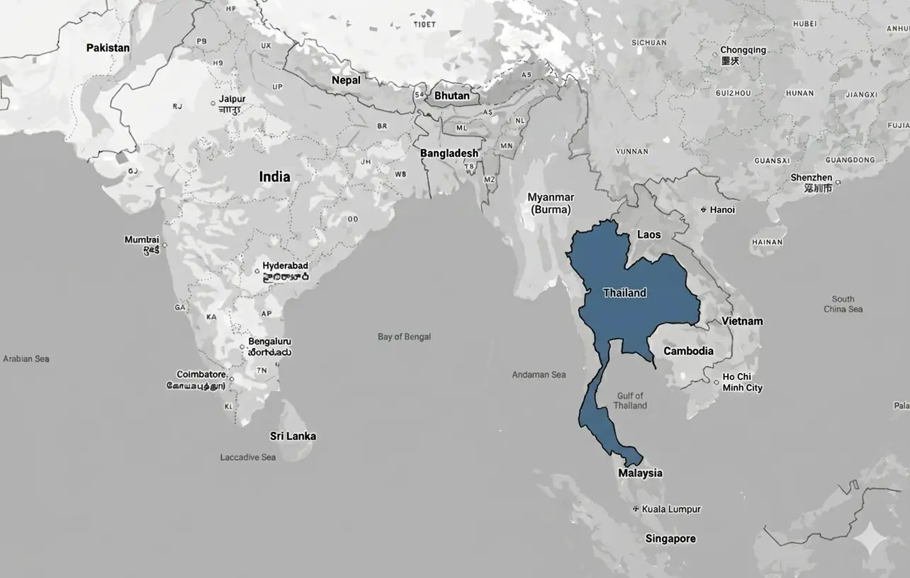 Thailand has 50 days of oil left (Google Maps/UNILAD)