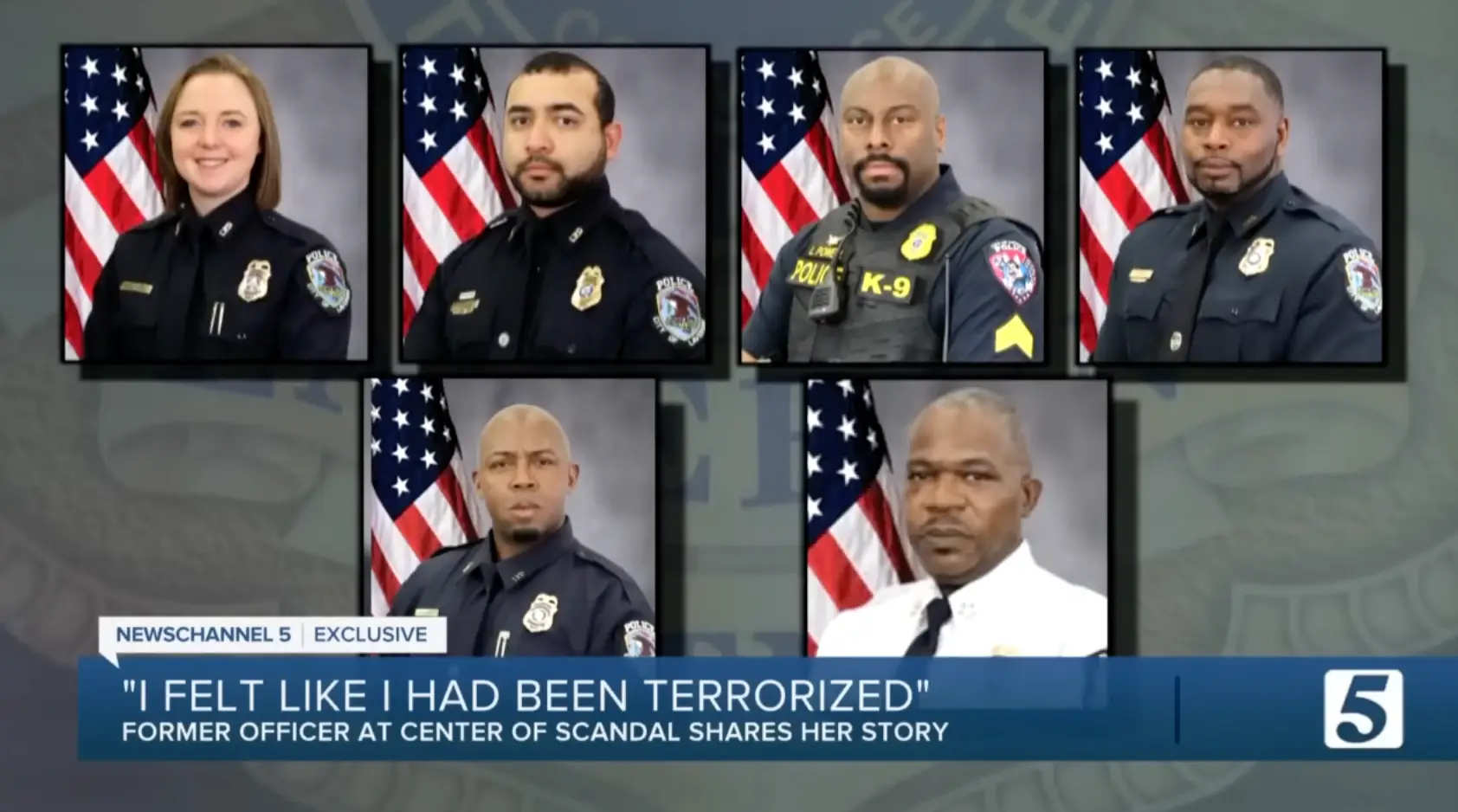 Hall was fired alongside four other officers and the police chief.