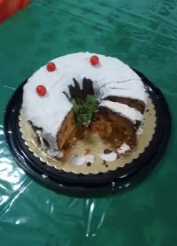 A police handout revealed the cake suspected to be behind the poisoning (Civil Police)