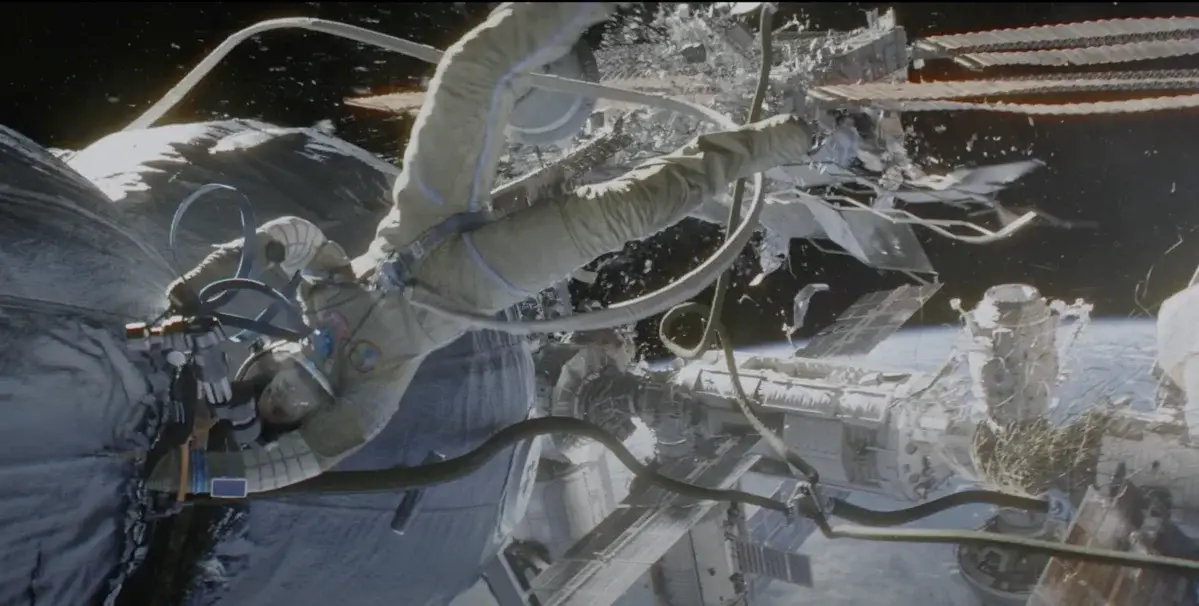 Sandra Bullock stars in the 2013 sci-fi thriller which depicts the Kessler Syndrome (Warner Bros)