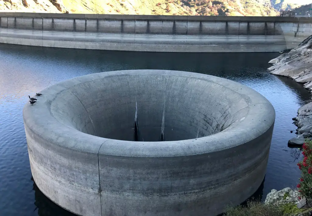 The 'glory hole' when the dam is not at capacity (Paul Chinn/The San Francisco Chronicle via Getty Images)