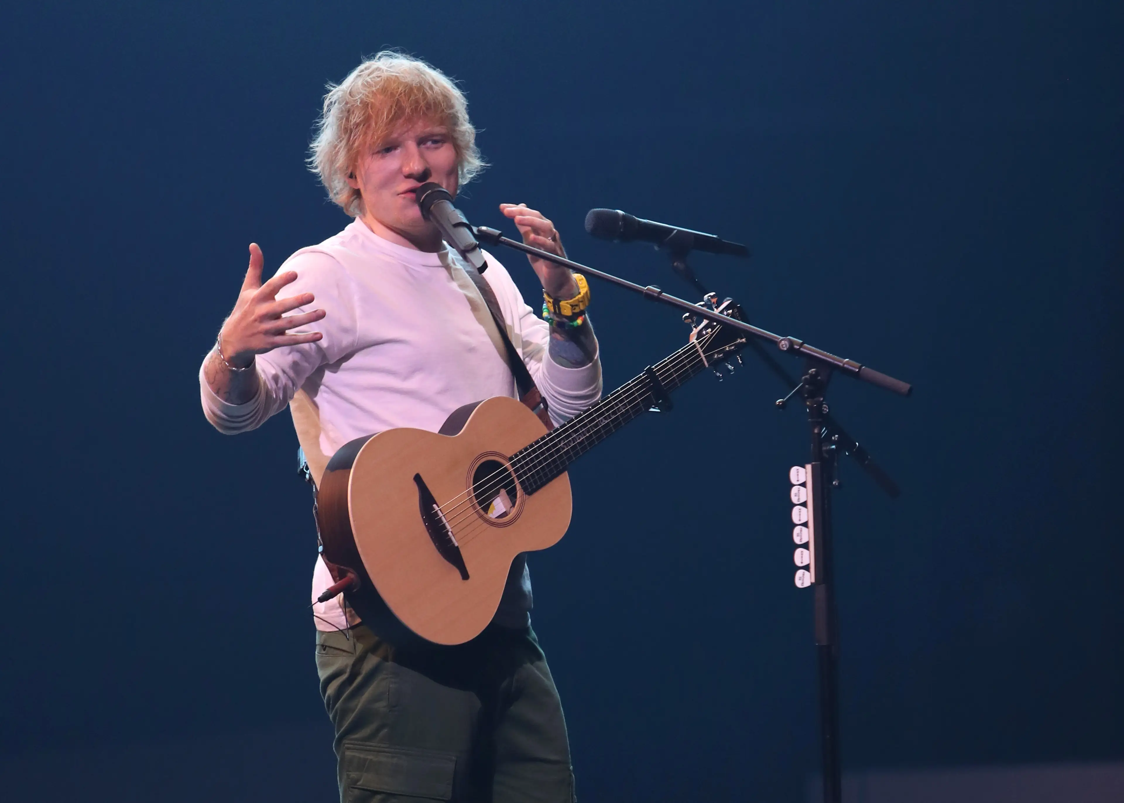 Ed Sheeran admitted he doesn't smoke much.