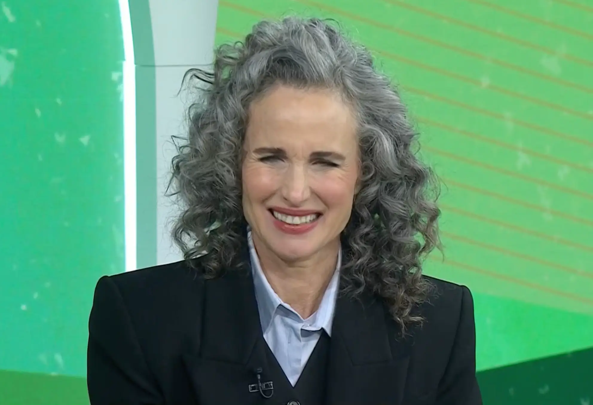 MacDowell says she'd totally fine with aging.