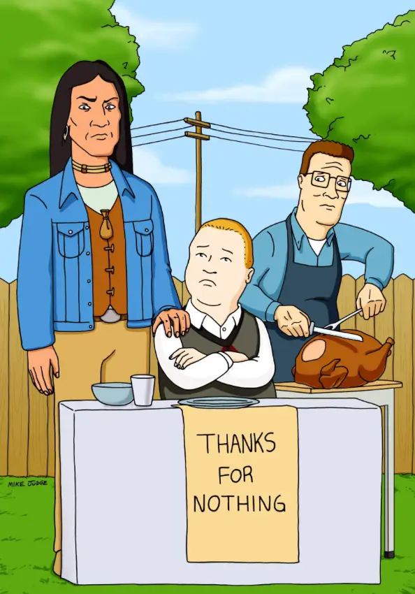 Jonathan Joss played John Redcorn (left) on King of the Hill (20th Century Fox) 
