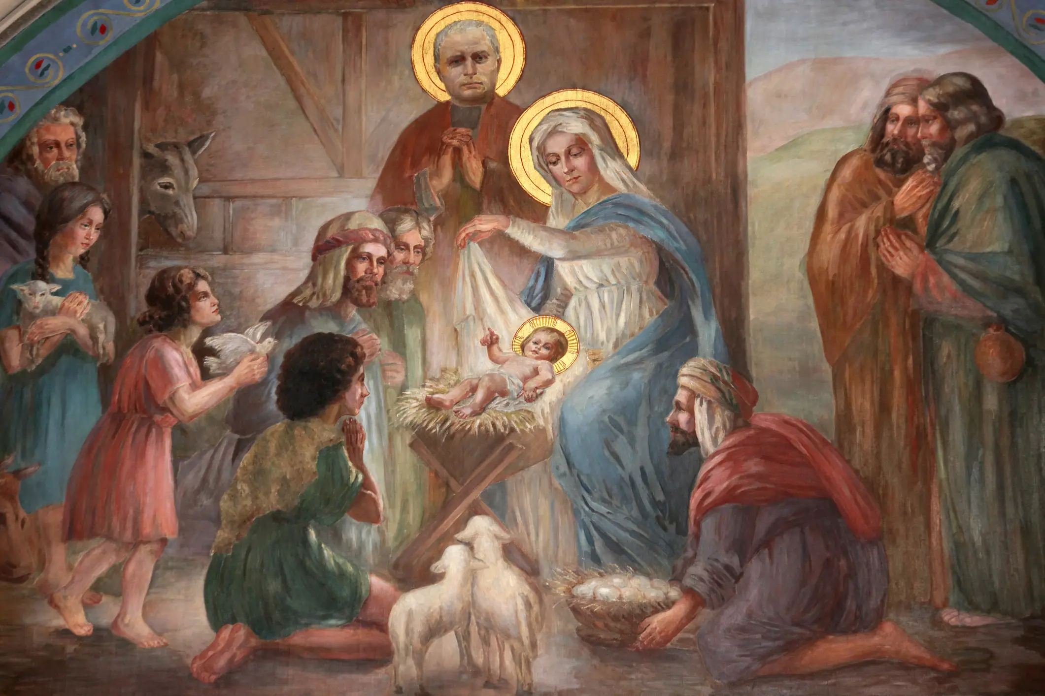 The shepherds and the manger were probably added to the story later on (Getty)