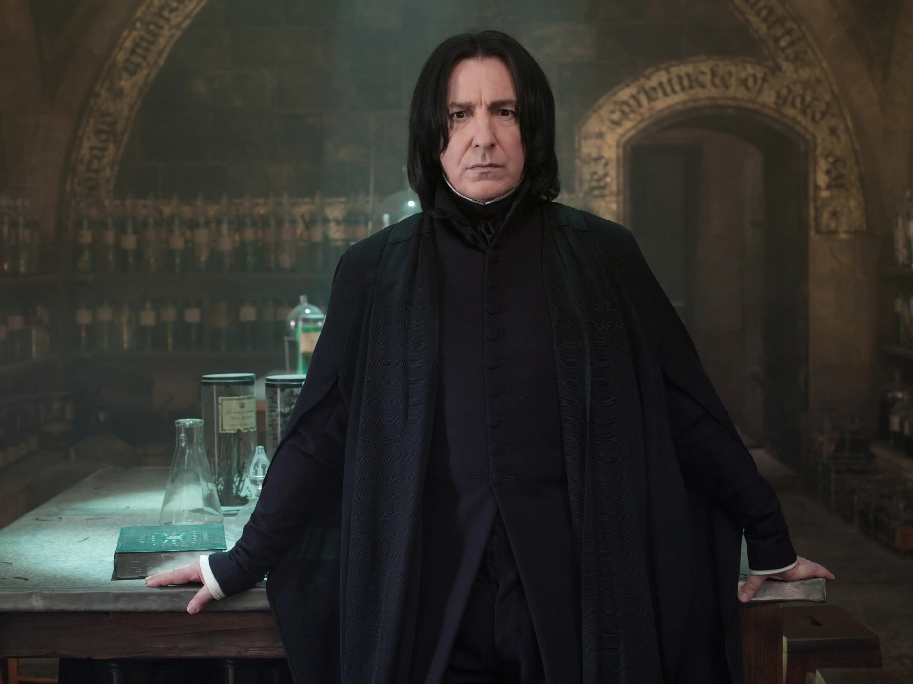 Felton said Rickman would get his food in full Snape get-up (Murray Close/Getty Images)