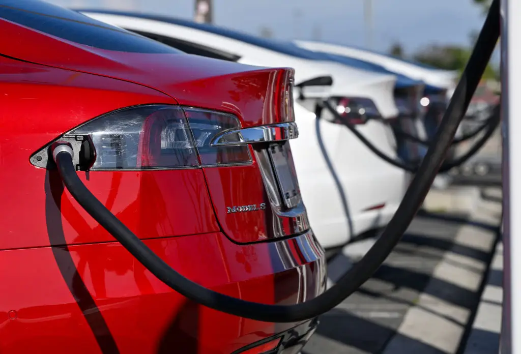 Maybe it's not expensive to run a Tesla as many anticipated... (Jeff Gritchen/MediaNews Group/Orange County Register via Getty Images)