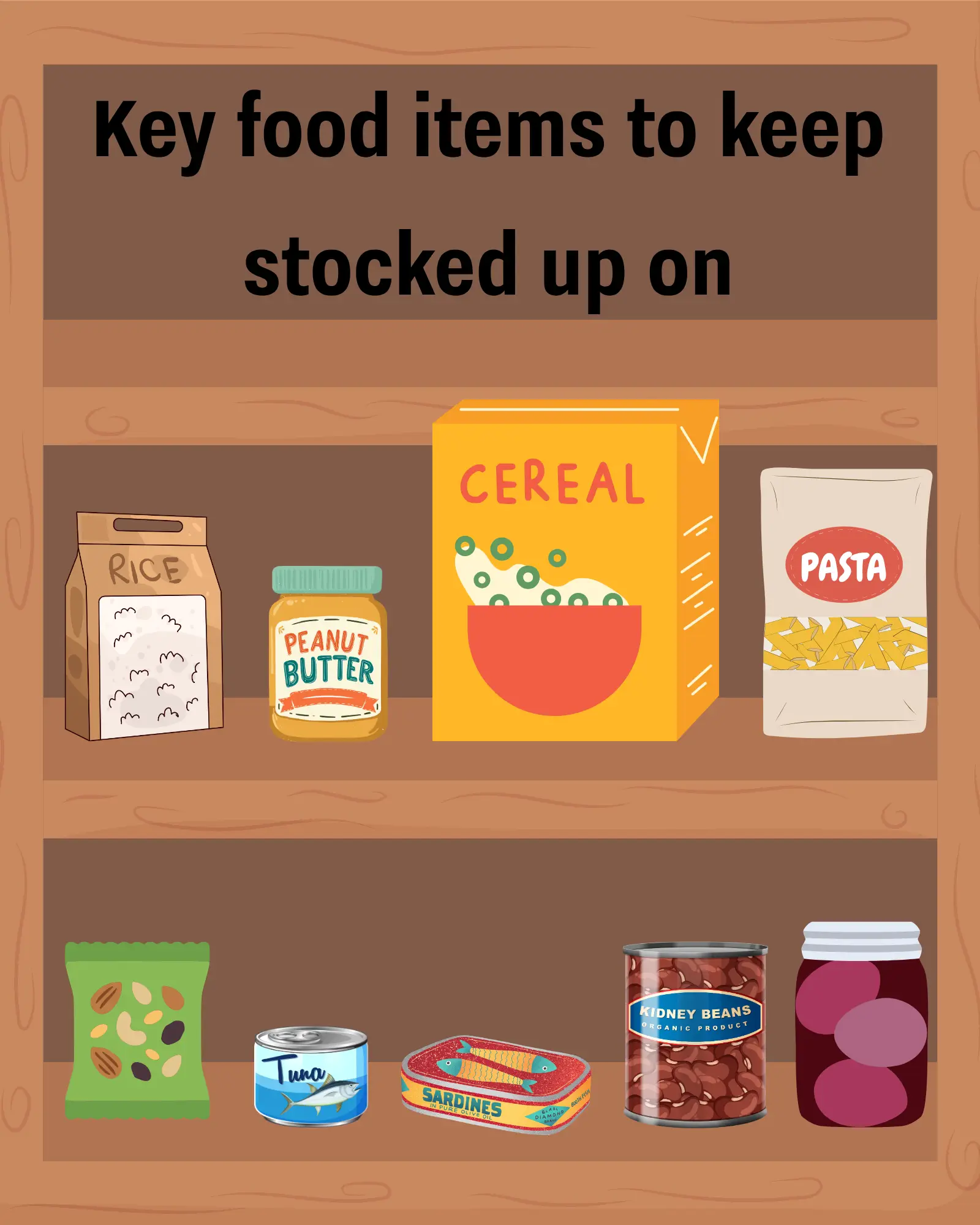Experts have suggested some long-life items to keep in your pantry (UNILAD)