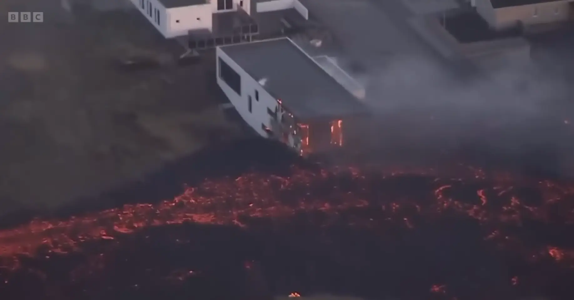 Residents were fortunately evacuated in time.