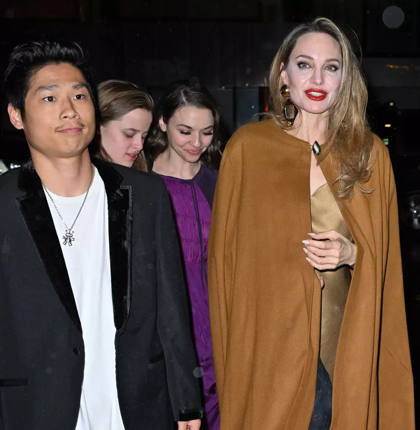 Angelina Jolie has been by her son's side in the hospital since the crash.(James Devaney/GC Images)