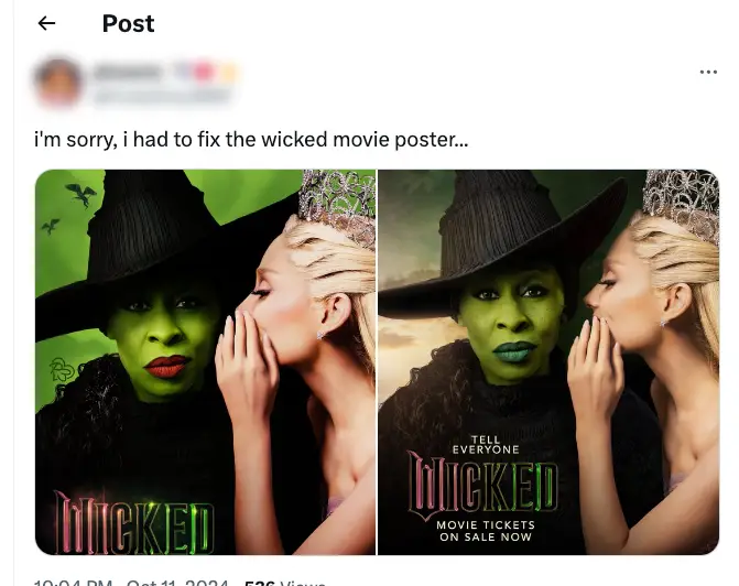 Fans took to X to 'fix' the poster (X)