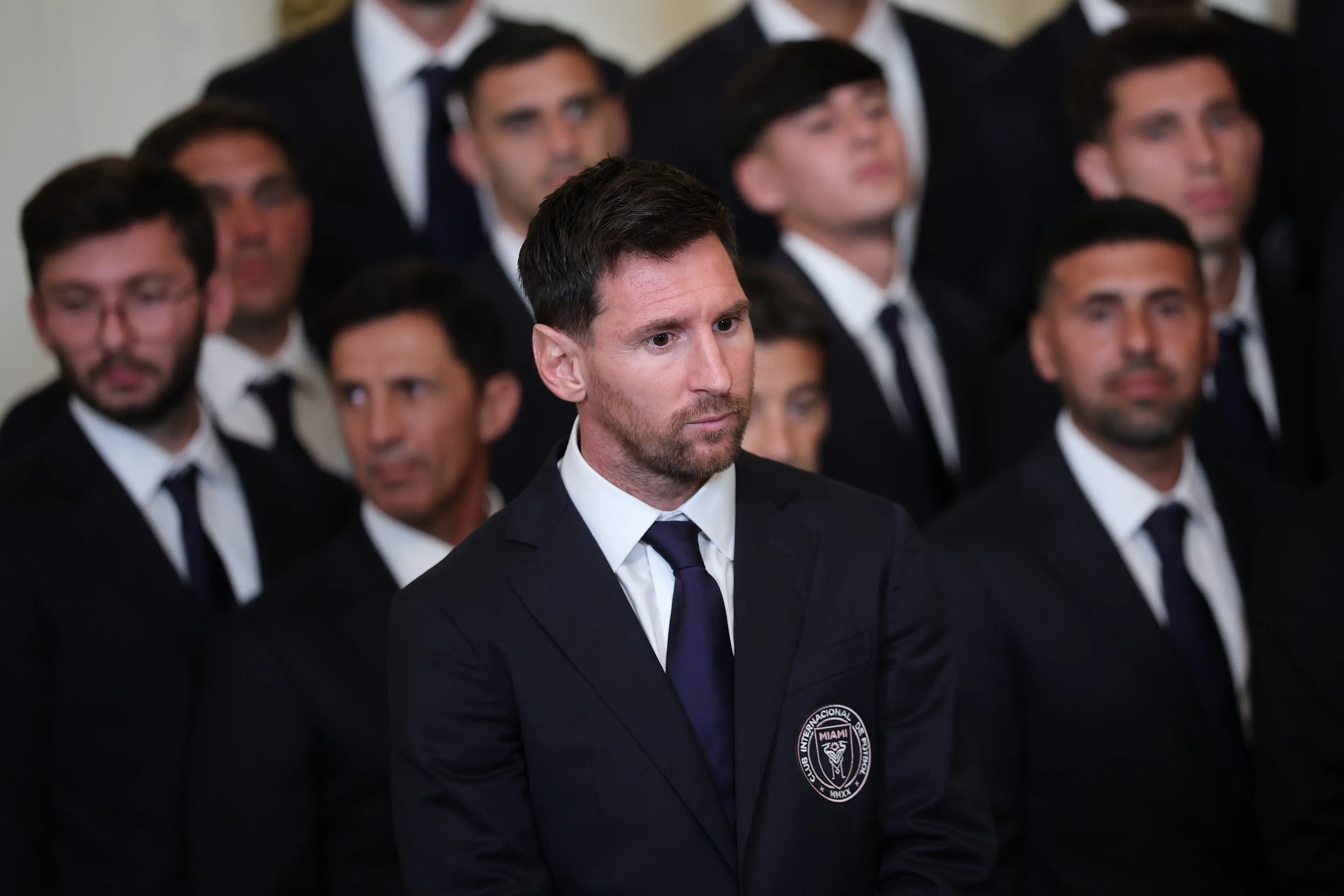 Fans couldn't help but notice Messi's reaction (Win McNamee/Getty Images)