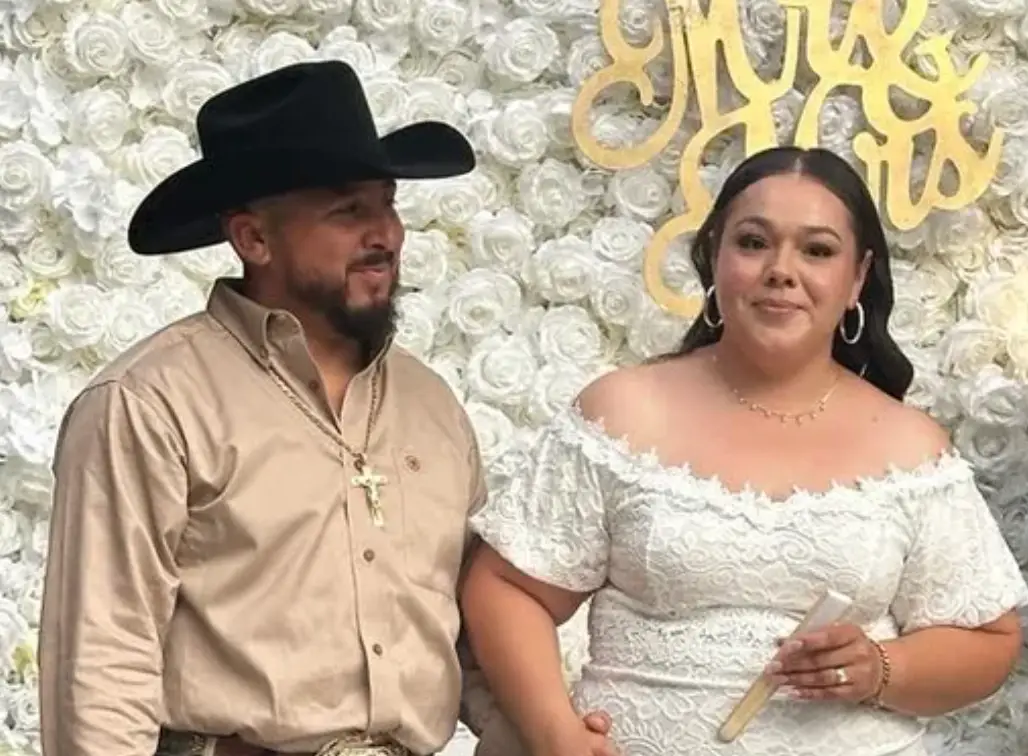 The bride and groom just had a small ceremony. (GoFundMe)