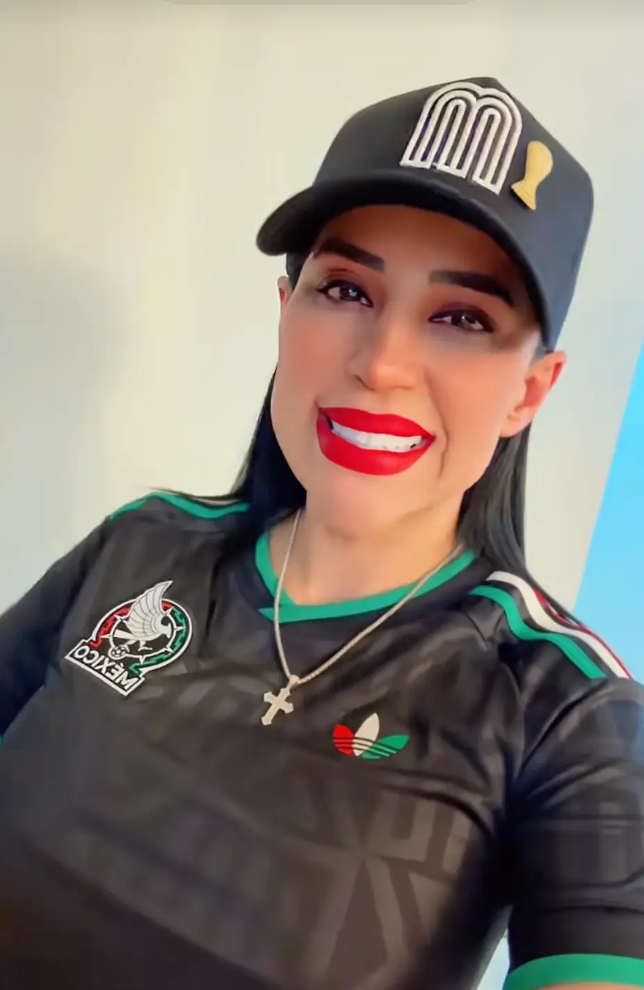 Sandra Cuevas has shown her support for Mexico during the World Cup (TikTok/sandracuevas_)