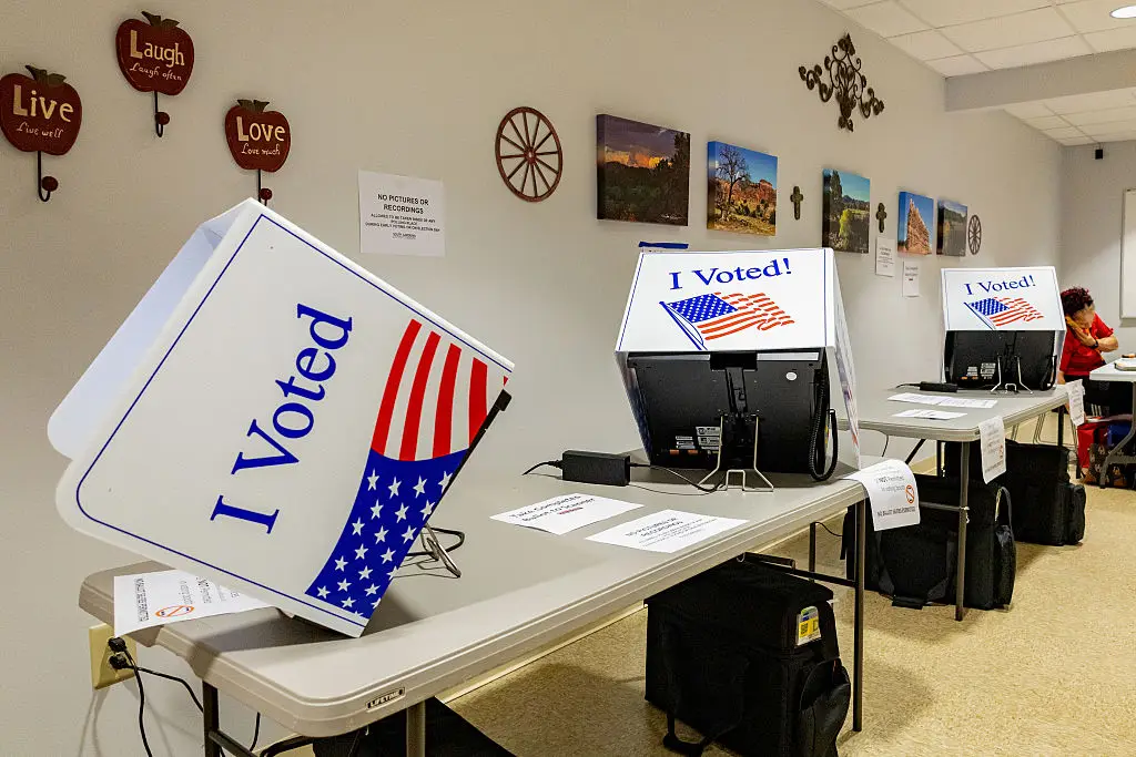  The YouGov figures were released ahead of the 2026 US midterm elections. (Brogan Jackson/Bloomberg via Getty Images)