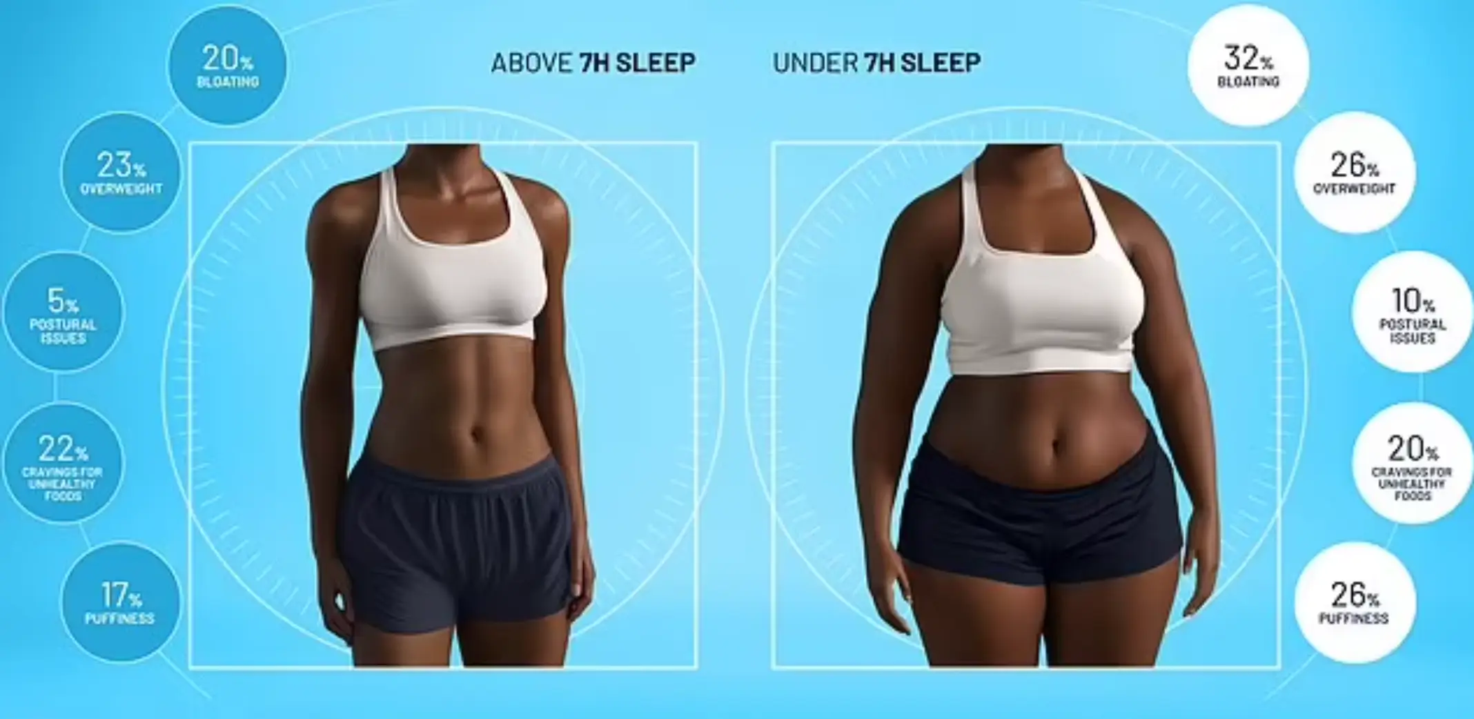 Data provided from the sleep tech firm shows how restlessness can lead to weight-gain (Simba)
