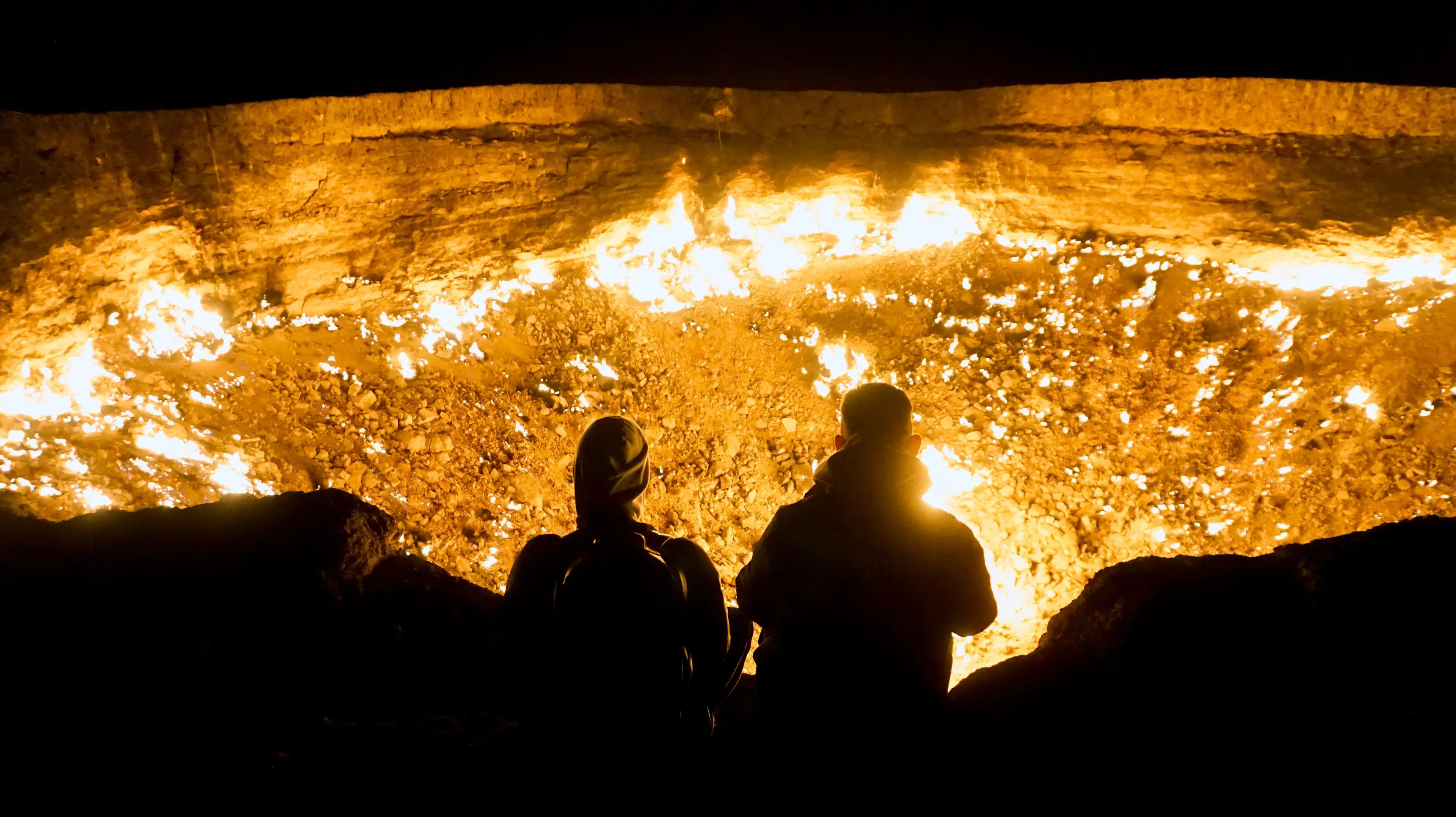 The site has become a popular tourist spot and has been burning for over 50 years.