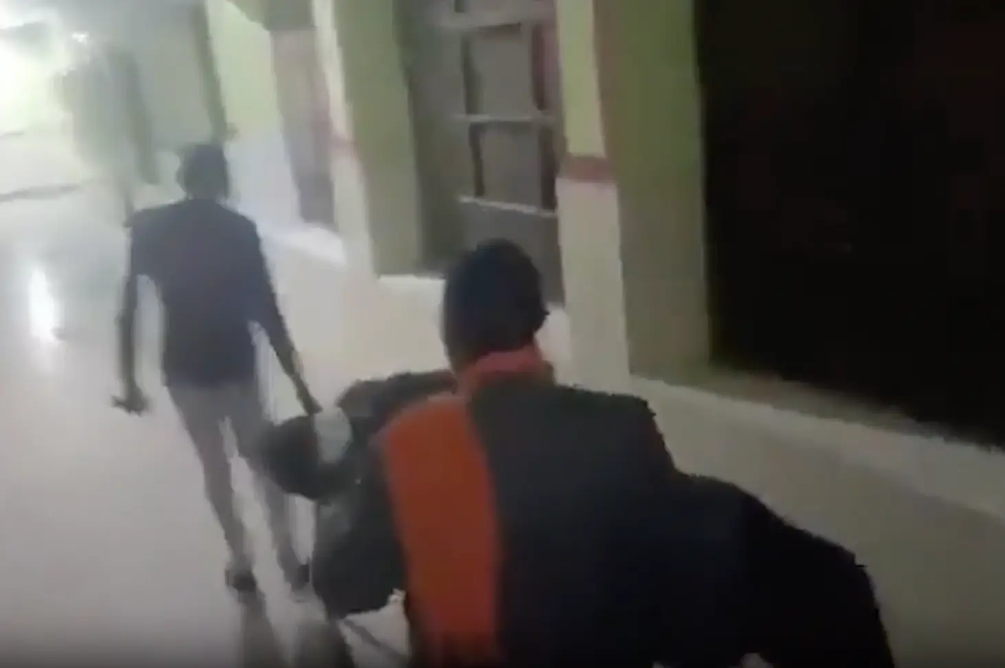 The man was quickly rushed to hospital (Viral Press)