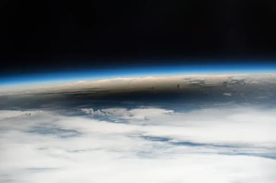 And this is how it appears from space. NASA/JSC