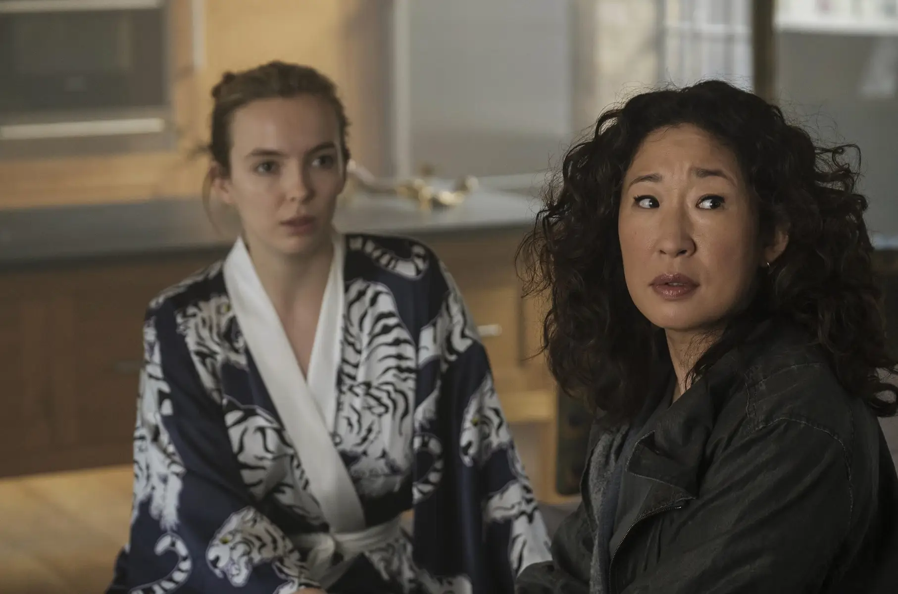 Jodie Comer and Sandra Oh star in Killing Eve (BBC)