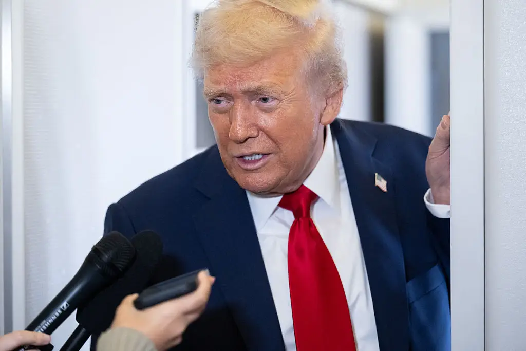 Trump spoke to reporters from Air Force One (SAUL LOEB/AFP via Getty Images)