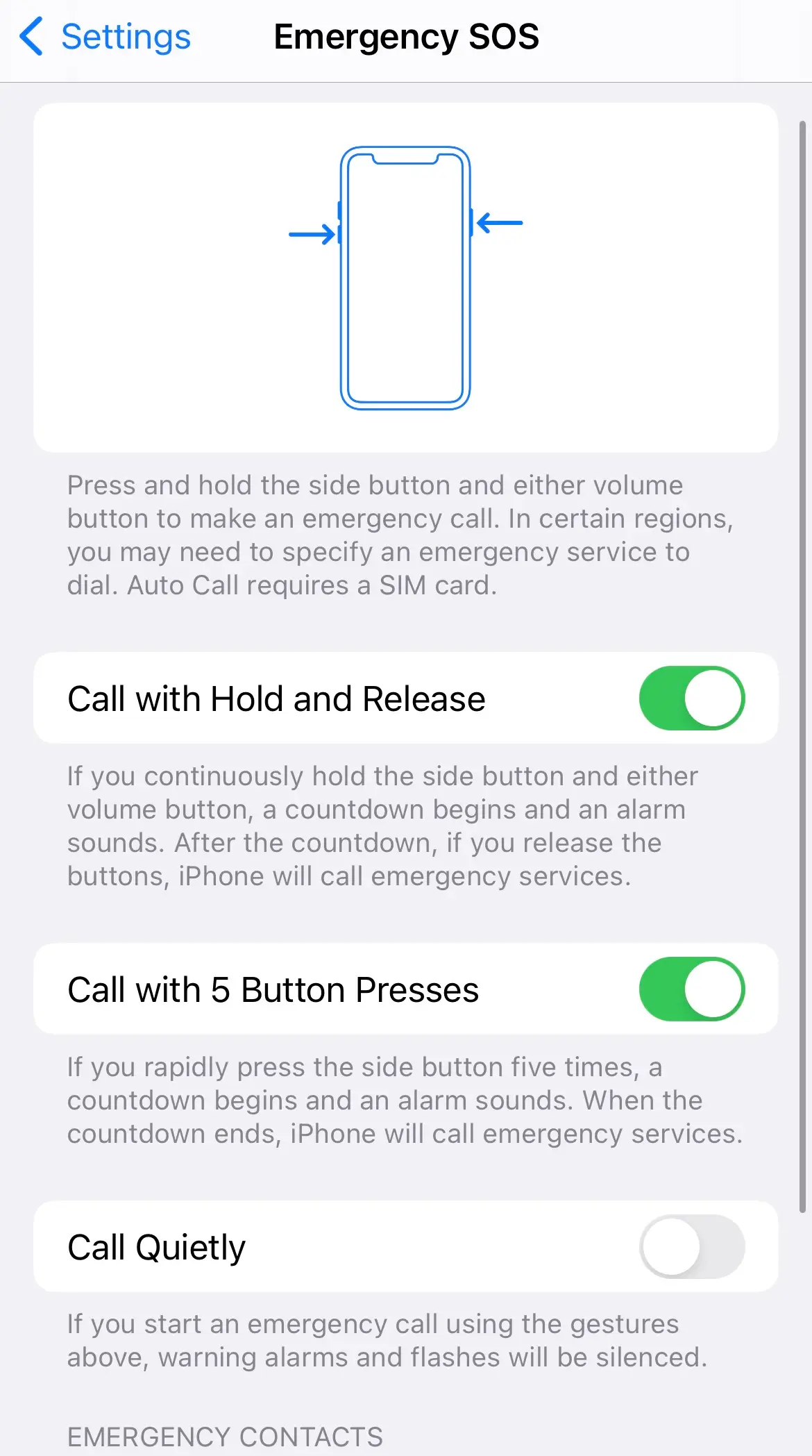 You can set up the iPhone feature in settings.