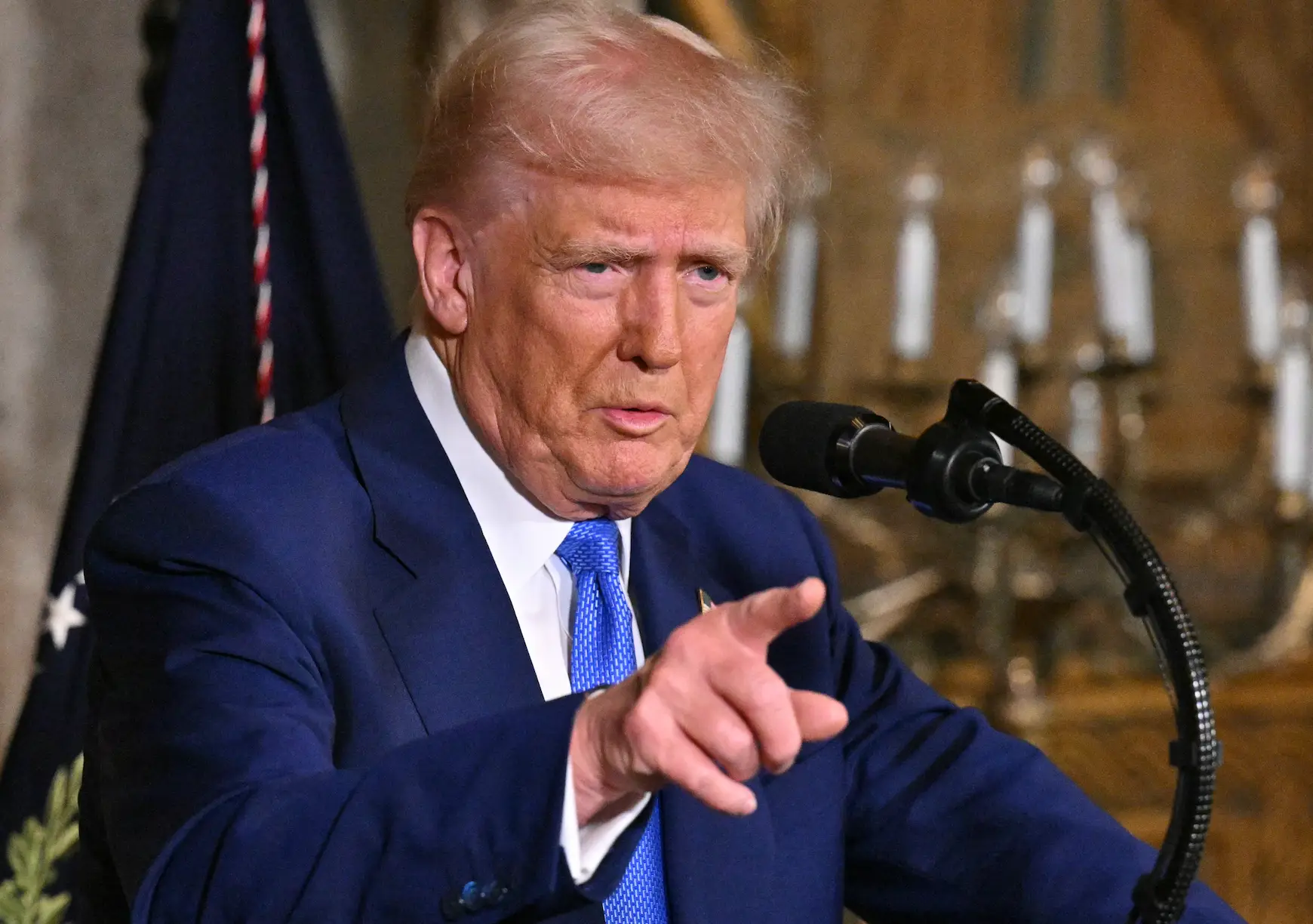 Donald Trump is reportedly 'angry' with the pace of deportations currently occuring (ROBERTO SCHMIDT/AFP via Getty Images) 