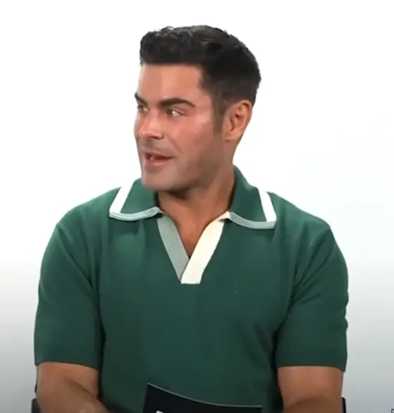 Efron seemed fascinated by the show.