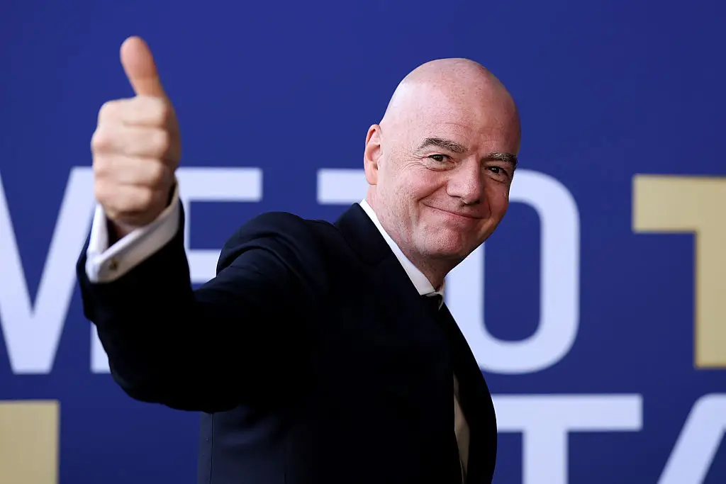 FIFA president Gianni Infantino has backed the proposed FIFA Forward Enterprise plans. (Photo by Florencia Tan Jun/Getty Images)