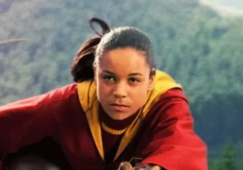 Daniella Tabo played chaser Angelina Johnson on the team. (Warner Bros.)