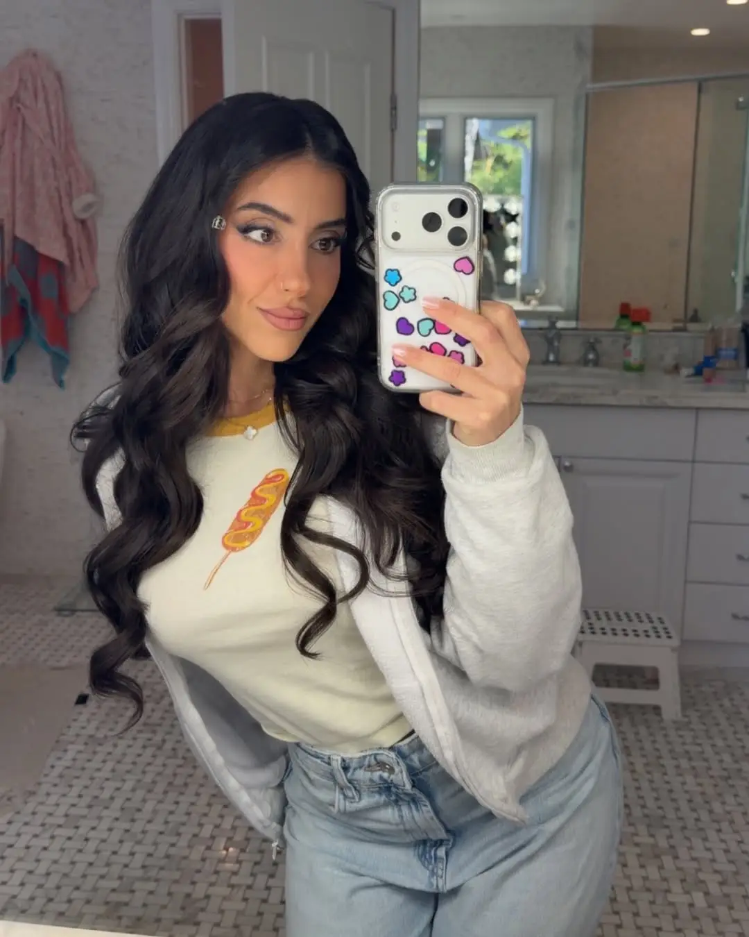 The content creator has split from her husband of three years, according to reports (@lenatheplug/Instagram)