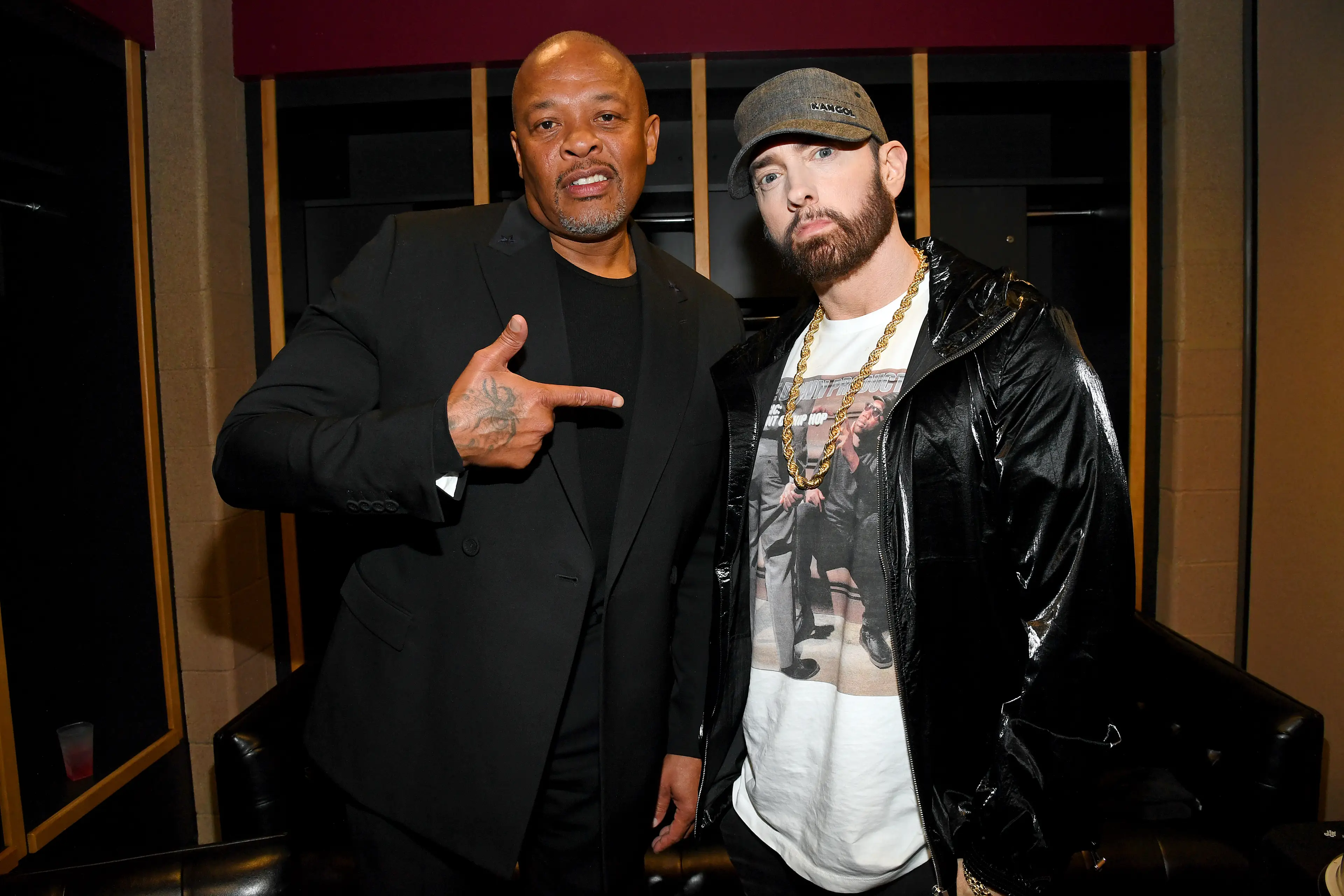 Dr Dre said Eminem came up with 'My Name Is' in seconds (Kevin Mazur/Getty Images for The Rock and Roll Hall of Fame) 