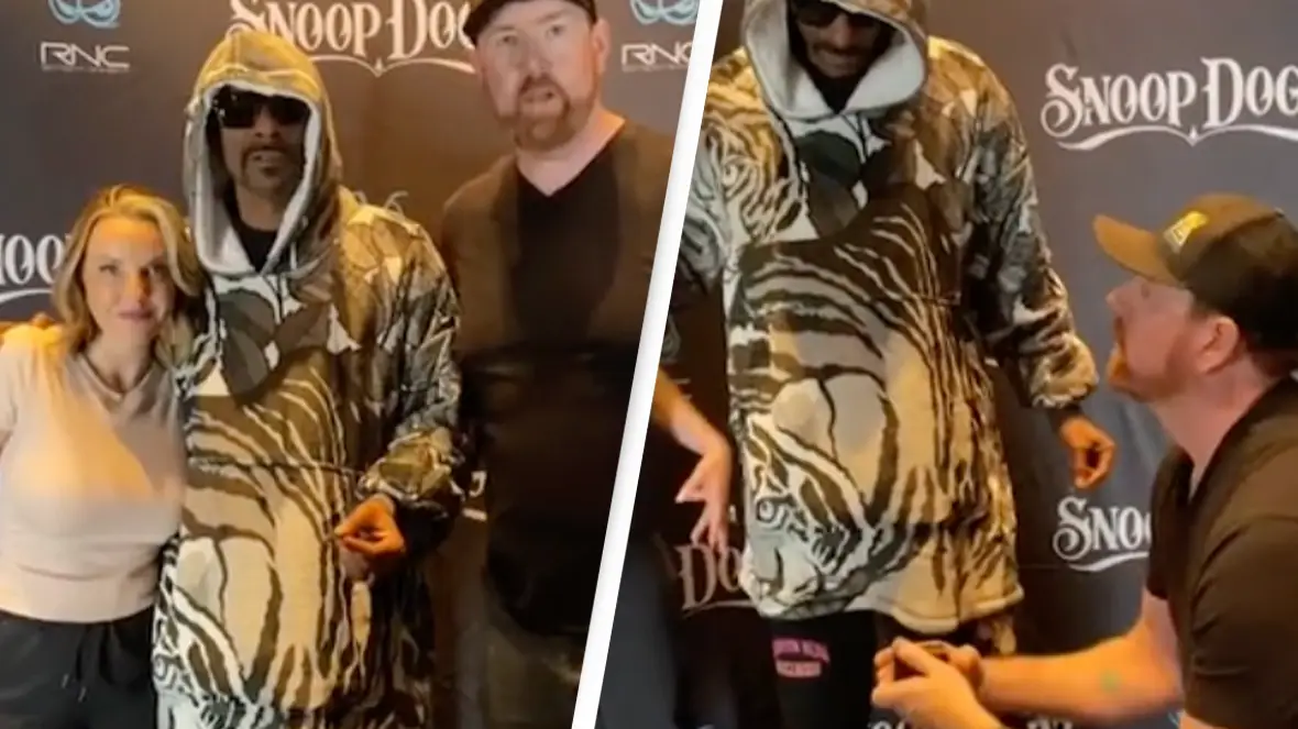 Snoop Dogg Stunned As Couple Get Engaged Right Next To Him