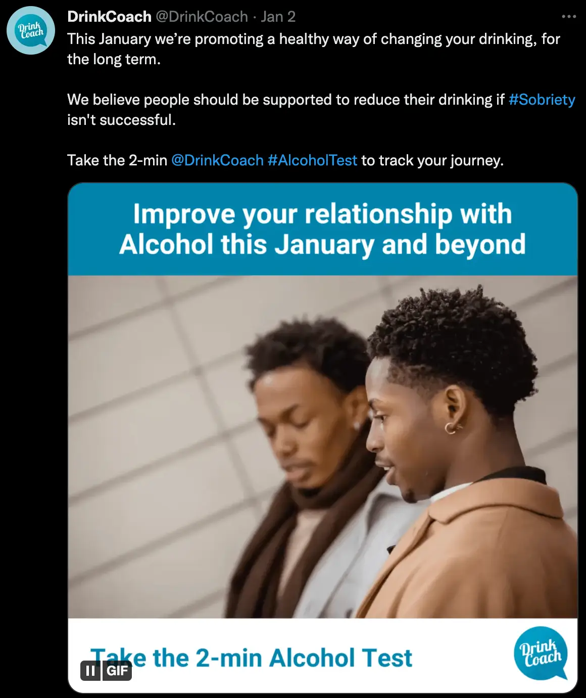 DrinkCoach doesn't just tell clients to stop drinking, but helps with alcohol reduction too.