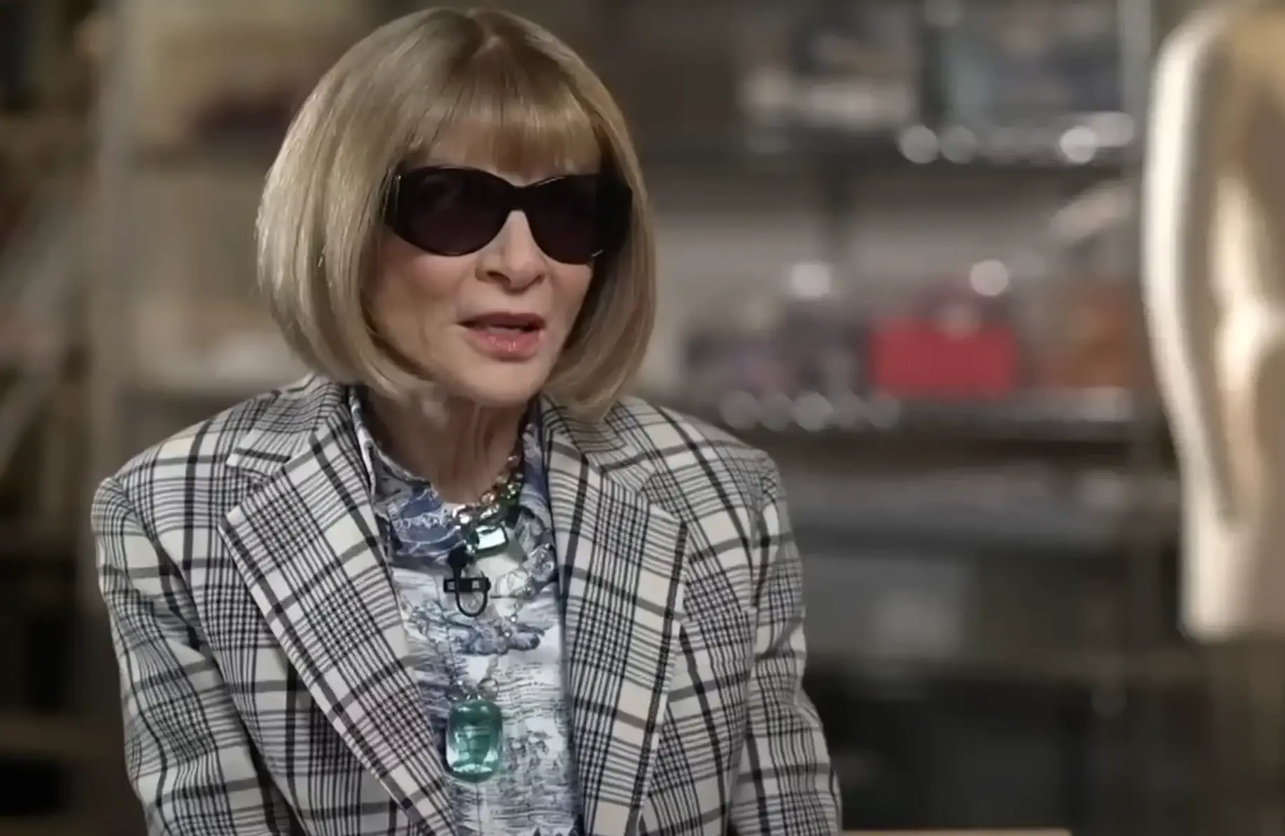 Wintour, who has led the annual fundraiser since 1995 addressed the rumors that there are cooking faves that are banned.(Today/YouTube)