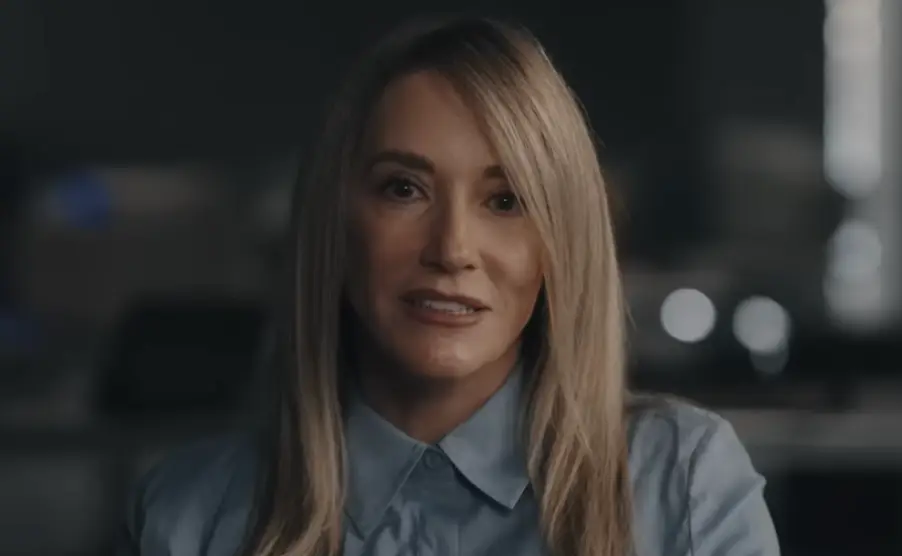 Former finance employee Donna Schlessinger speaks out for the first time in the documentary (Paramount+)