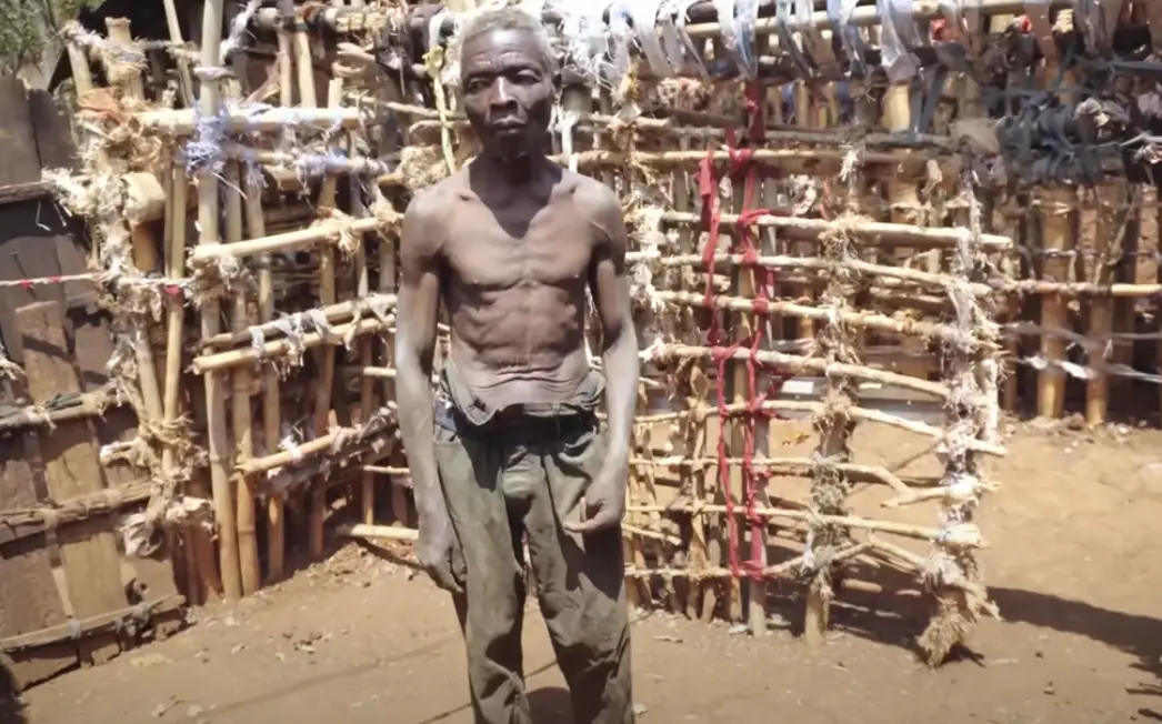 Calixte Nzamwita lived behind closed doors for 55 years (YouTube/ Afrimax English)