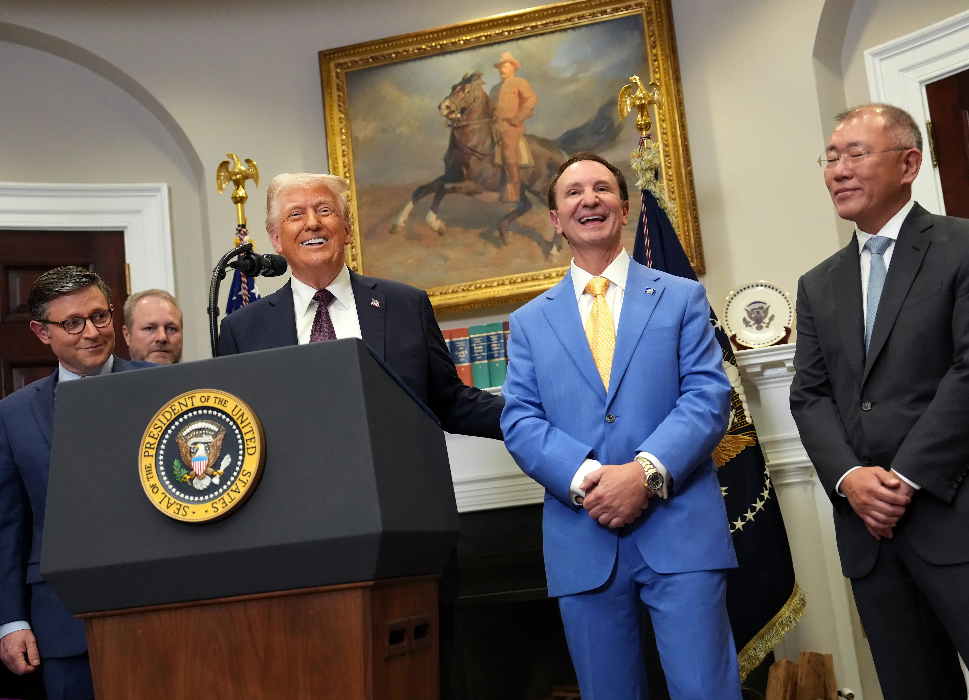 Donald Trump has appointed Governor Jeff Landry as the Special Envoy to Greenland (Win McNamee/Getty Images)