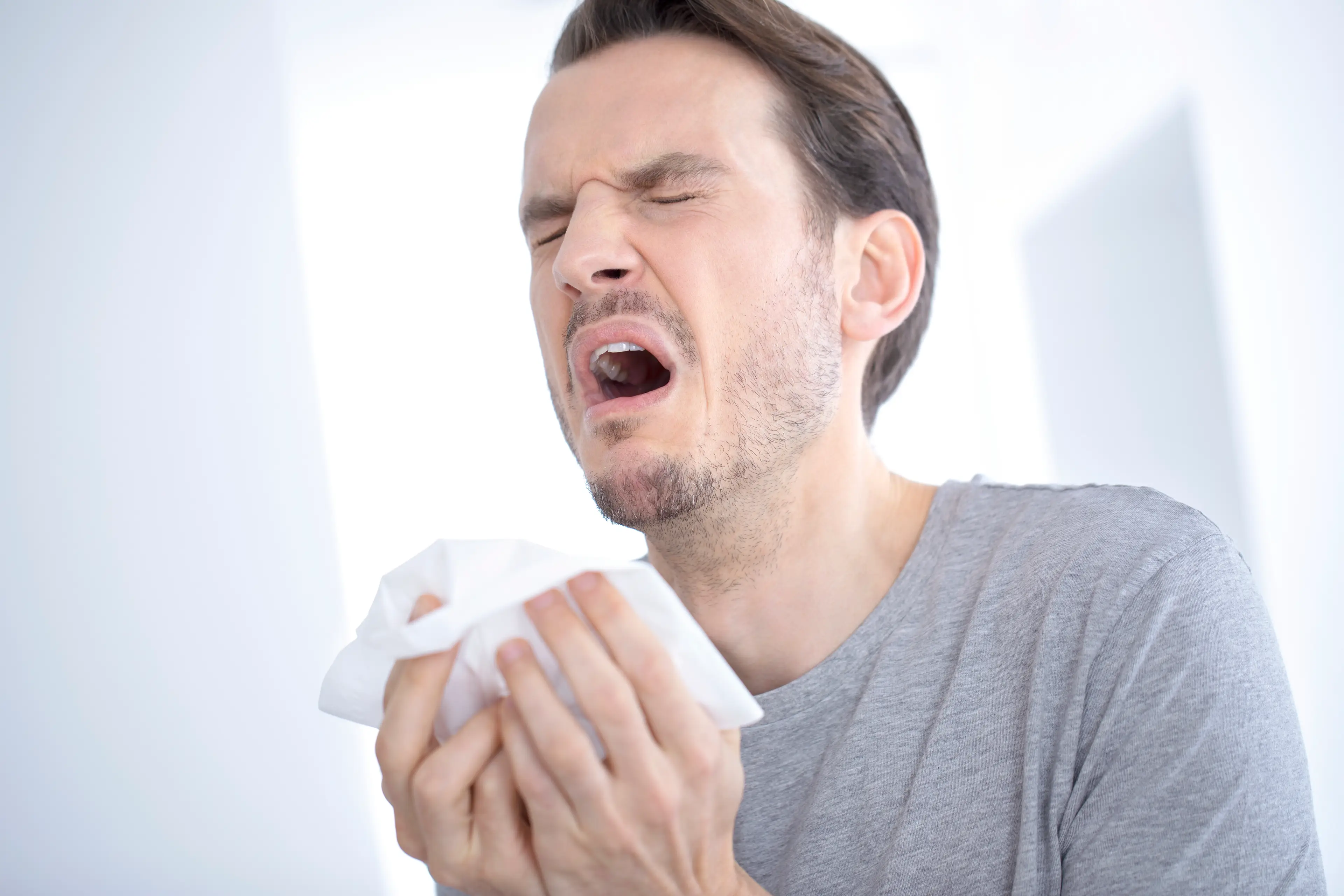 Something as simple as sneezing can result in an injury. (Getty Stock Photo)