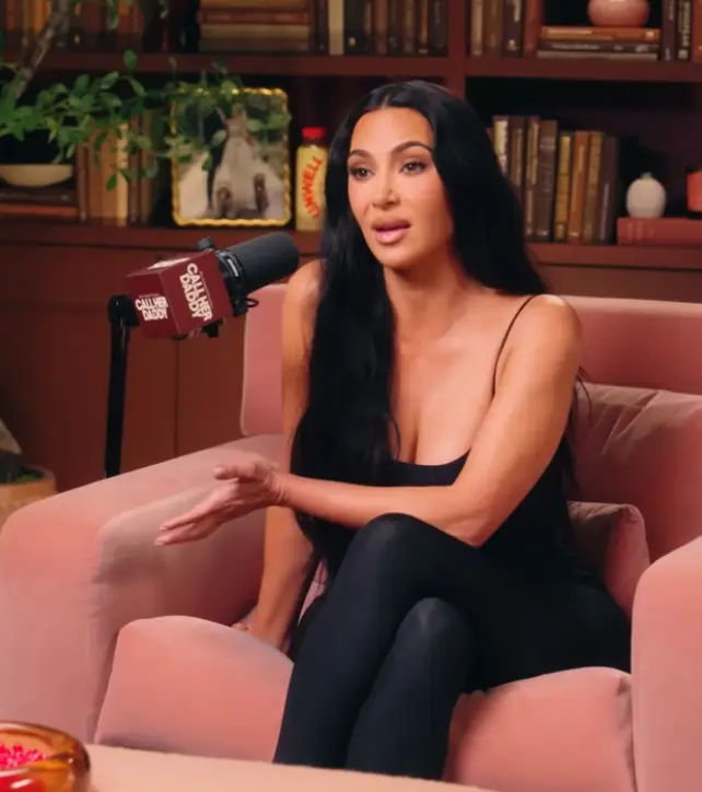 Kim Kardashian addressed the controversy (YouTube/ Call Her Daddy)